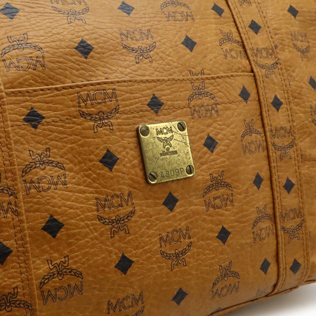 Mcm Visetos Coated Canvas Shoulder Bag Tote Bag (Pre-Owned)