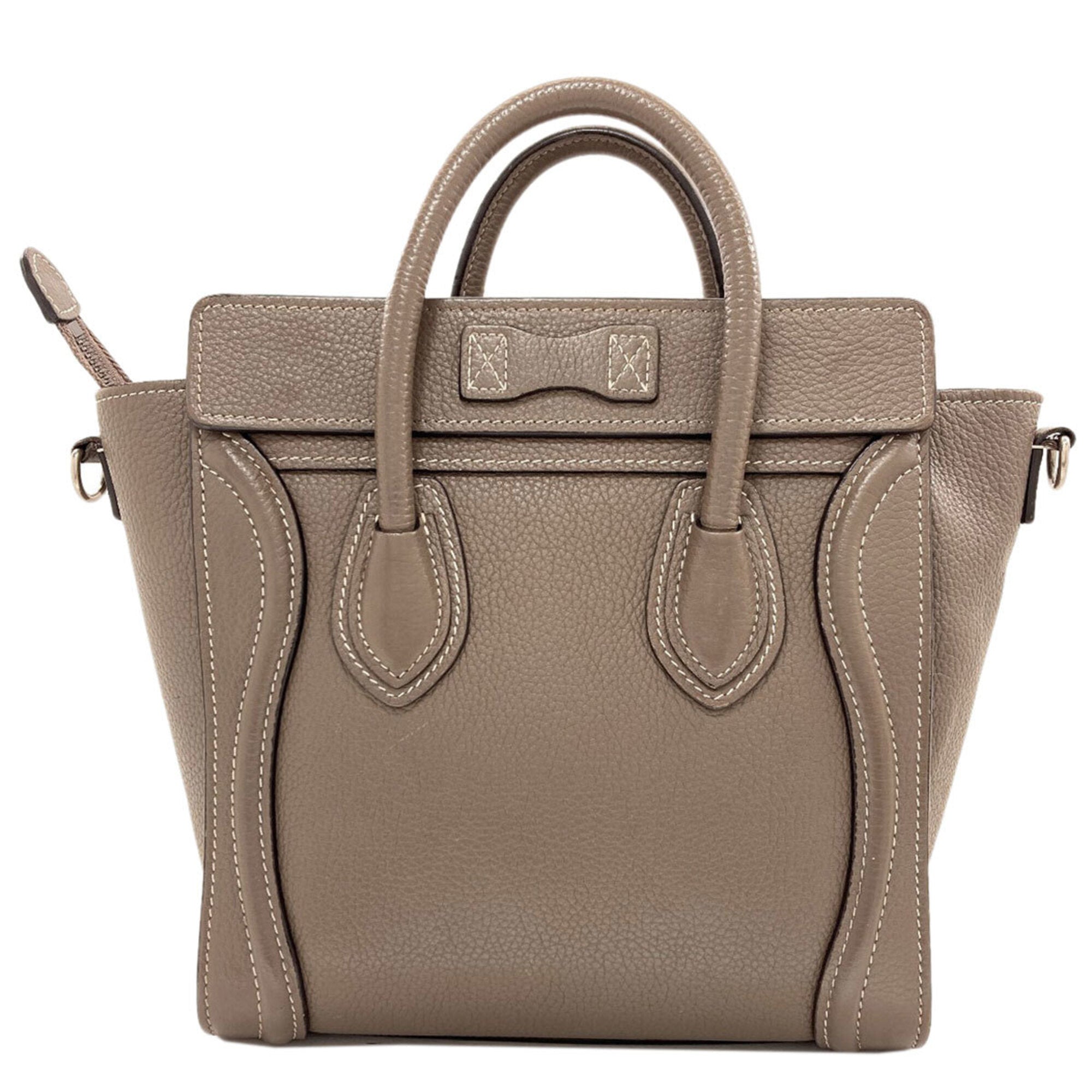 Celine Grayish Leather Handbag (Pre-Owned)