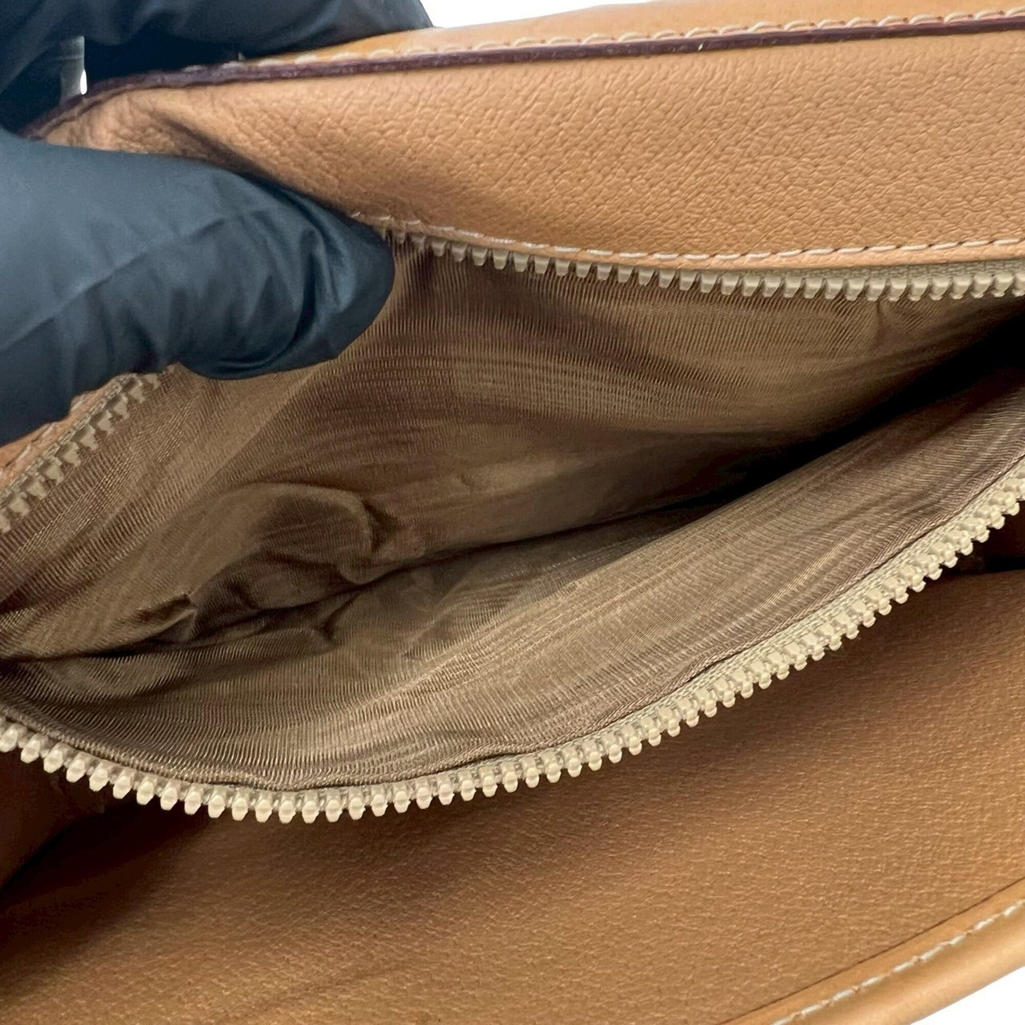 Celine Beige Brown Pvc Leather Pochette Shoulder Bag (Pre-Owned)