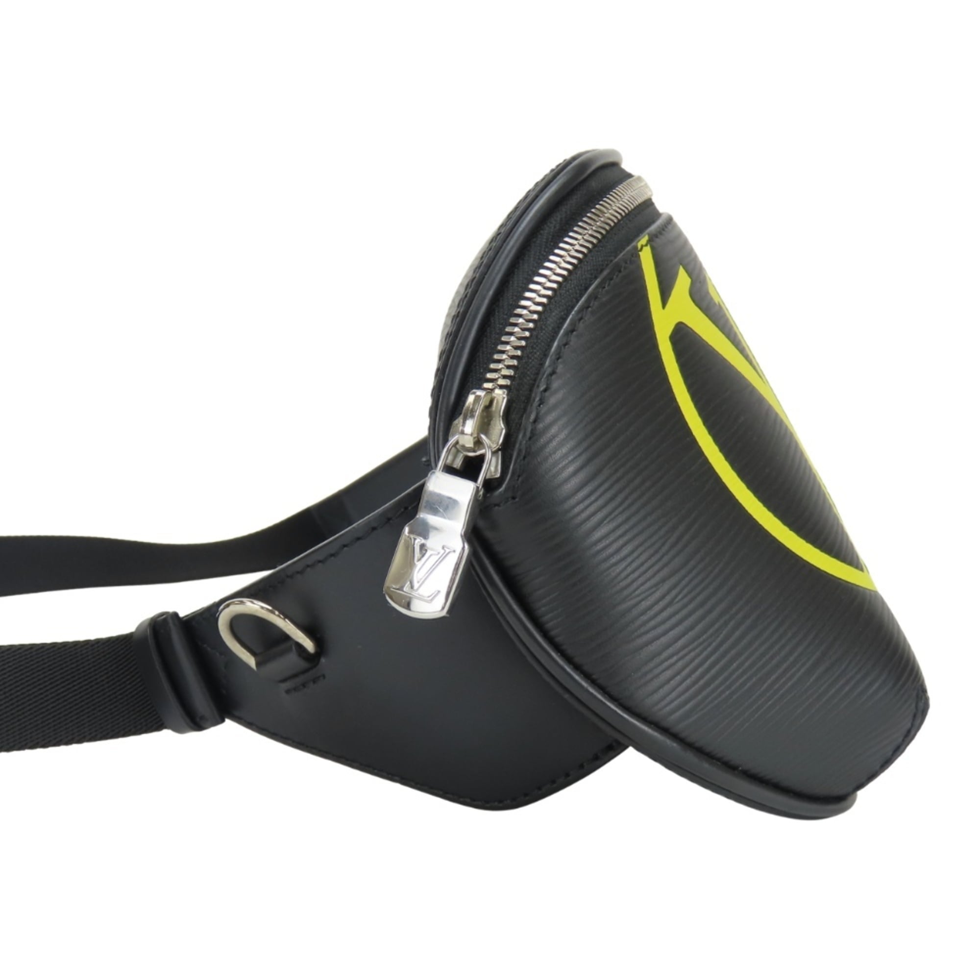 Louis Vuitton Black Noir Yellow Epi Leather Sling Bag (Pre-Owned)