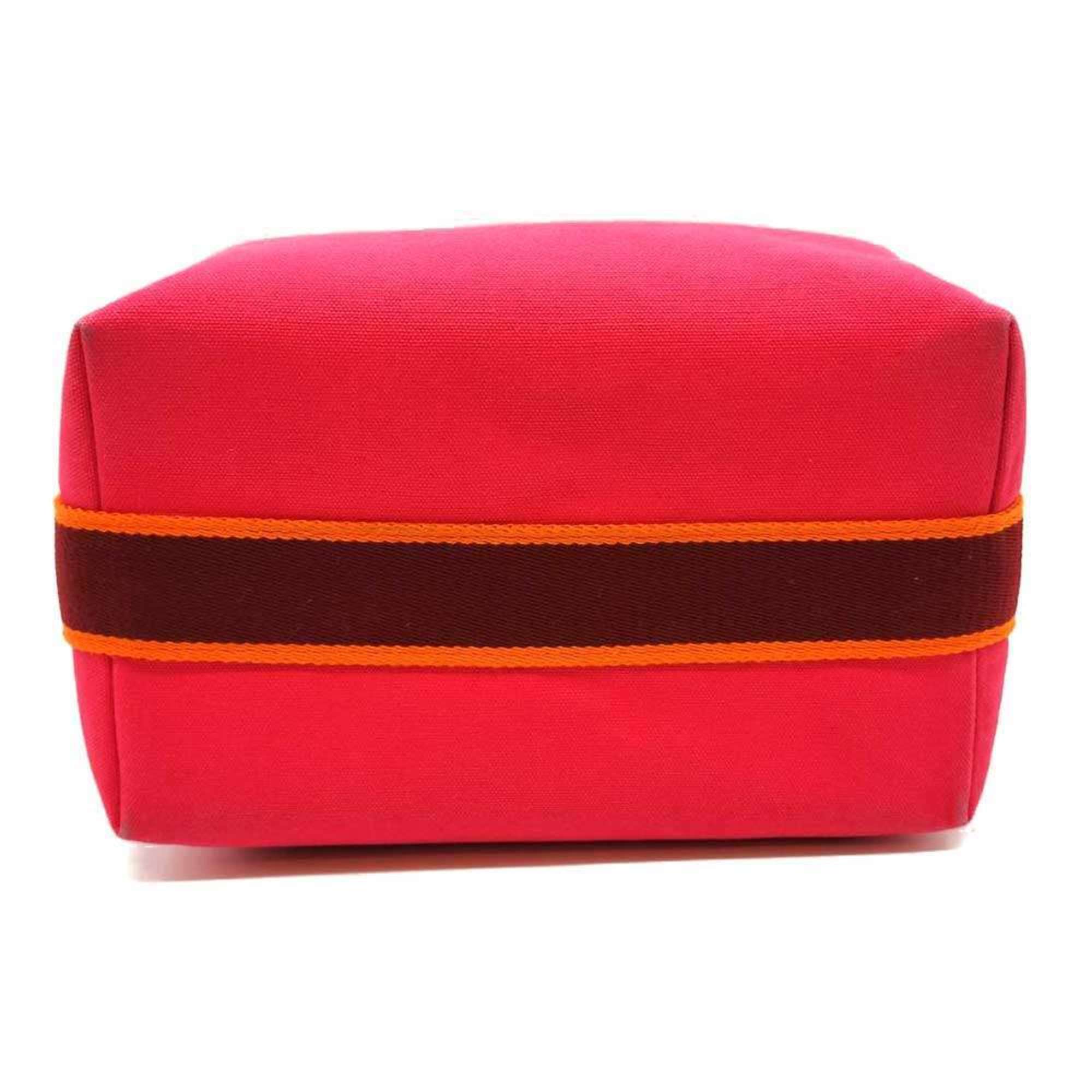 Hermes Pink Canvas Handbag (Pre-Owned)
