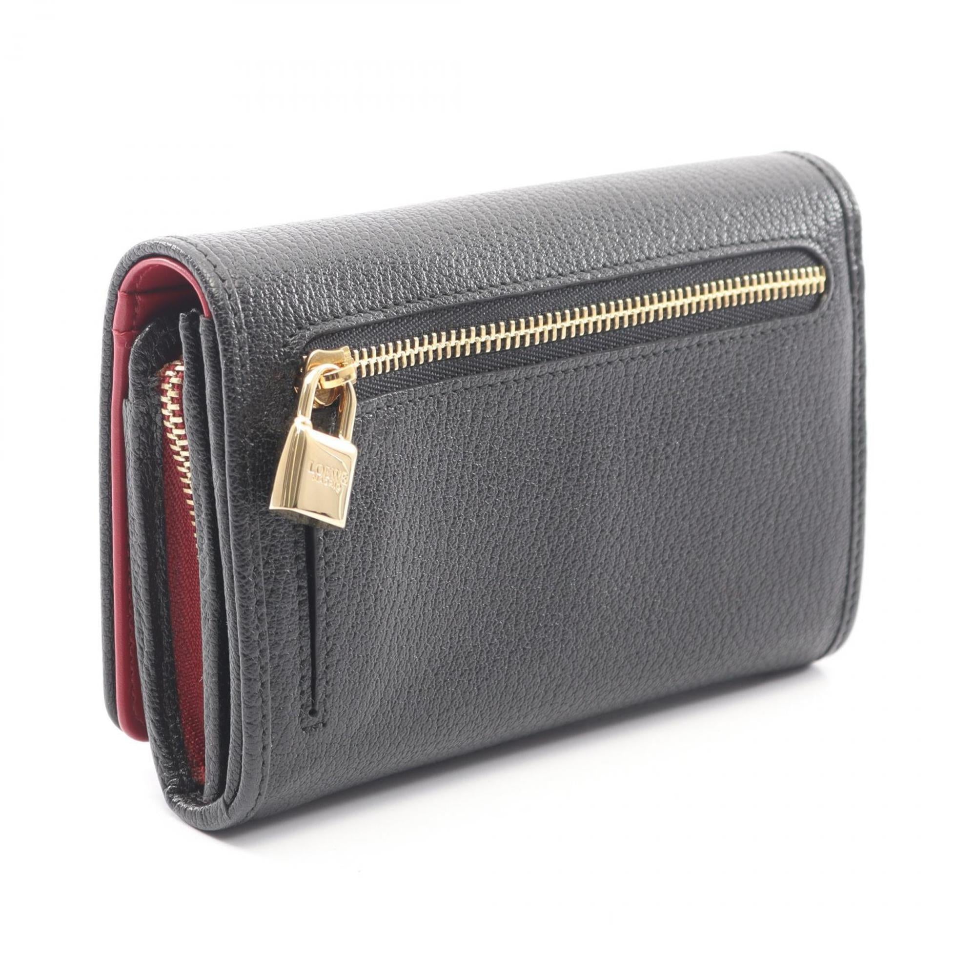 Loewe Black Leather Wallet (Bi-Fold) (Pre-Owned)