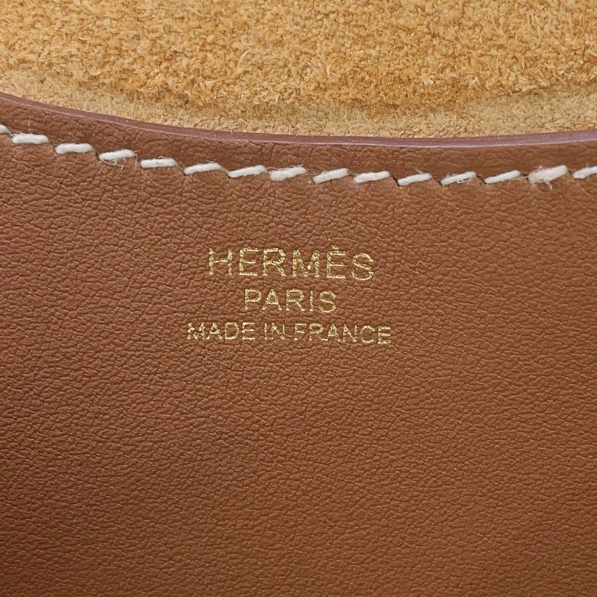 Hermes Kara Gold Taurillon Clemence Leather Swift Leather Tote Bag (Pre-Owned)