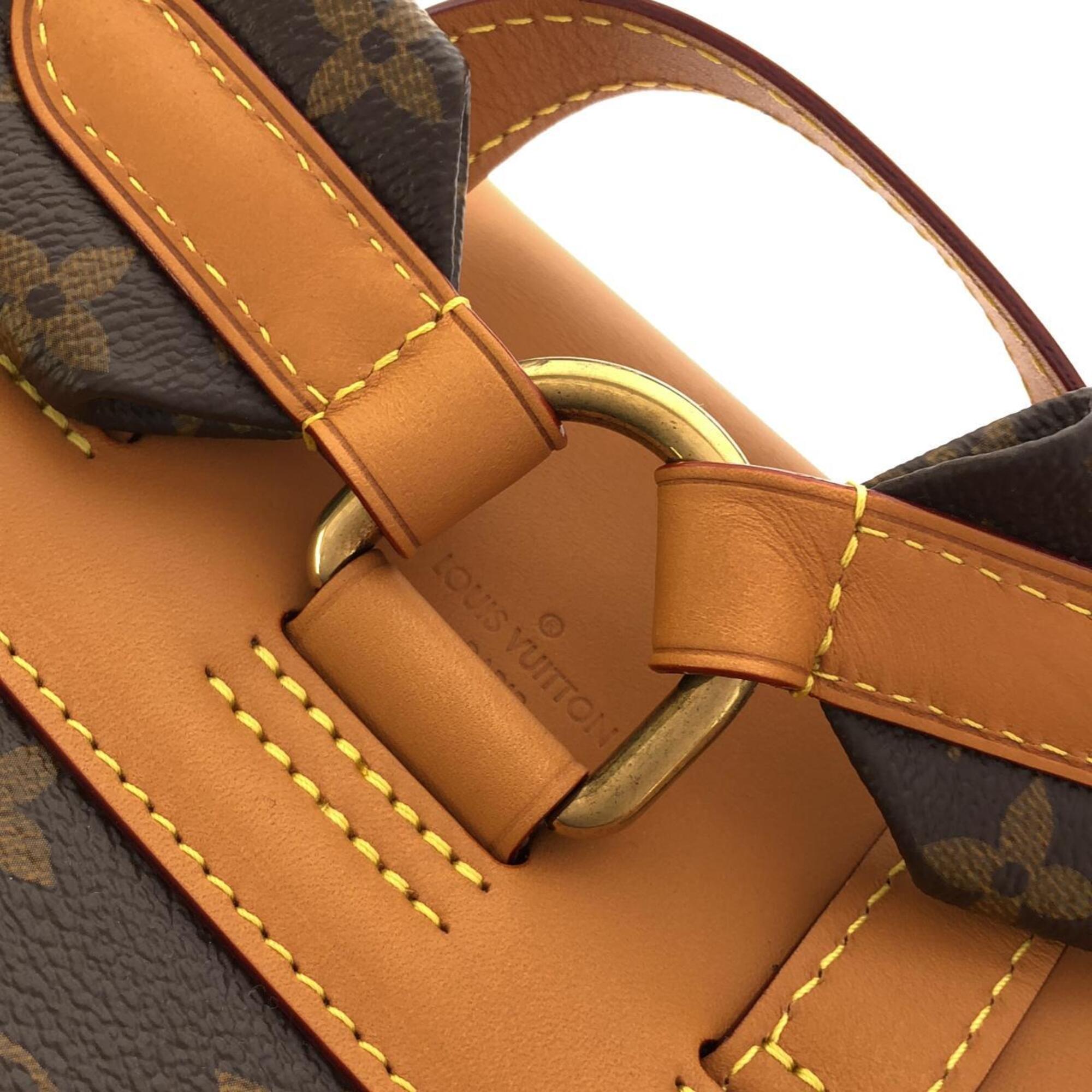Louis Vuitton Marron Coated Canvas Backpack (Pre-Owned)