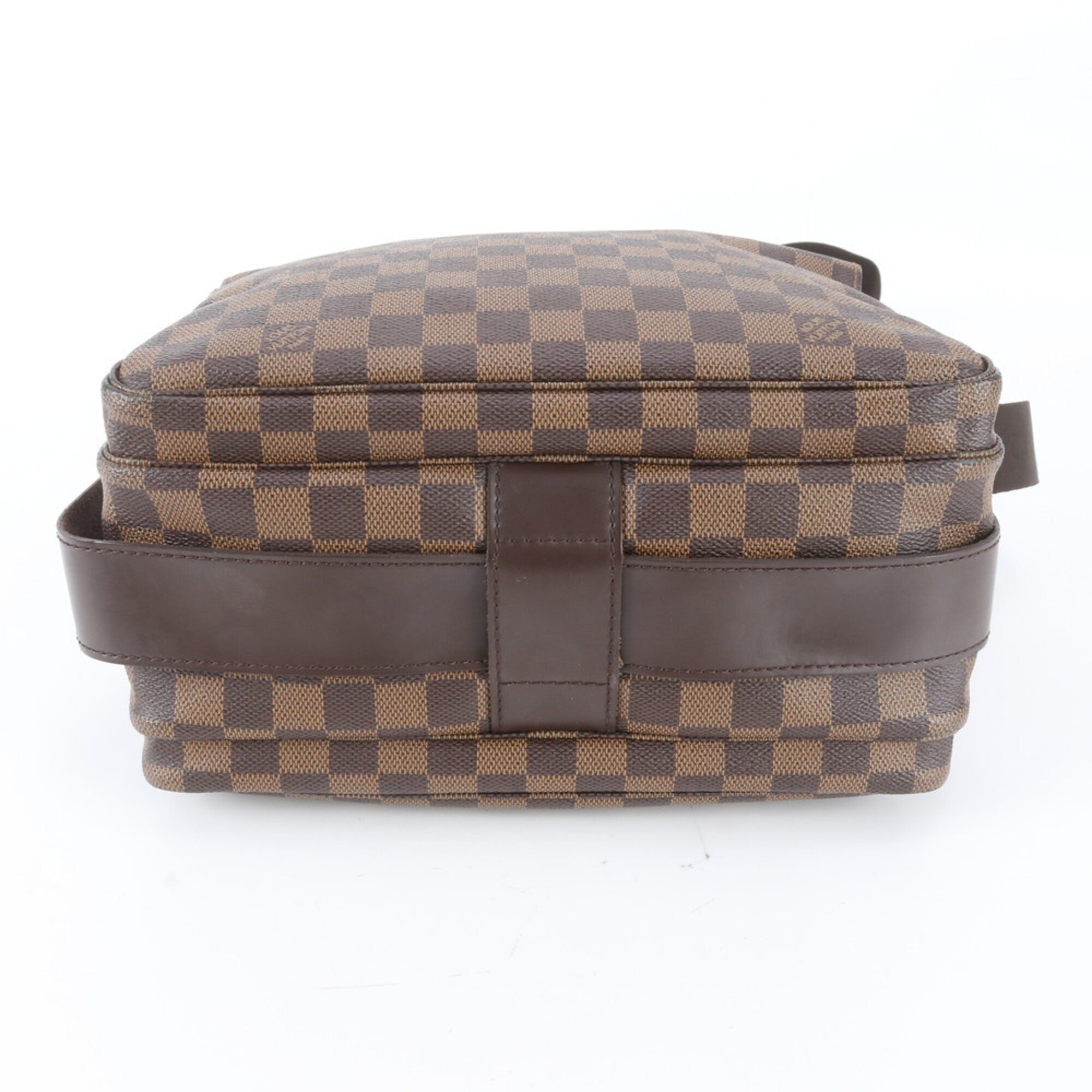 Louis Vuitton Ebene Leather Coated Canvas Messenger Bag Shoulder Bag (Pre-Owned)