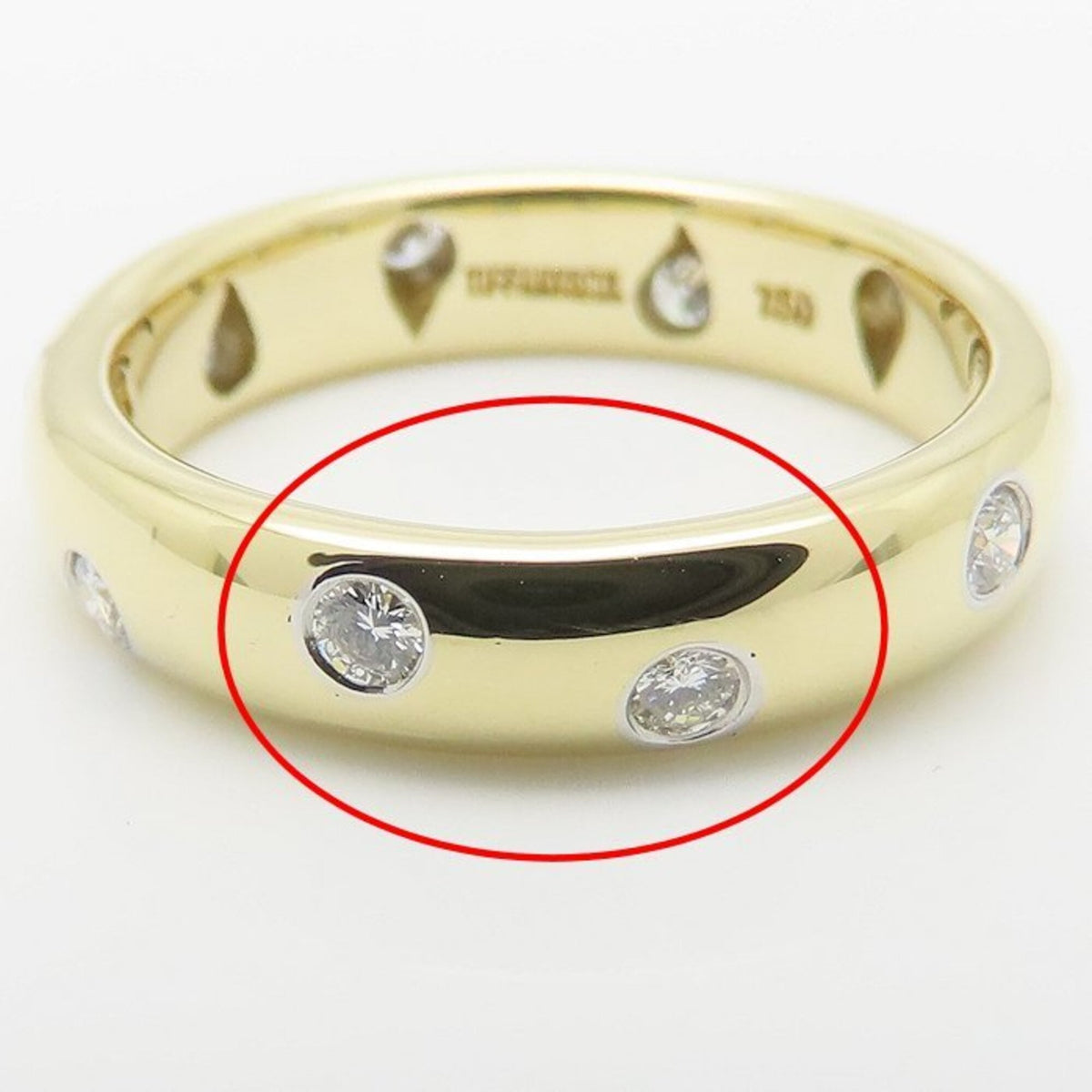 Tiffany Yellow Gold (18K) Platinum 950 Band Ring (Pre-Owned)