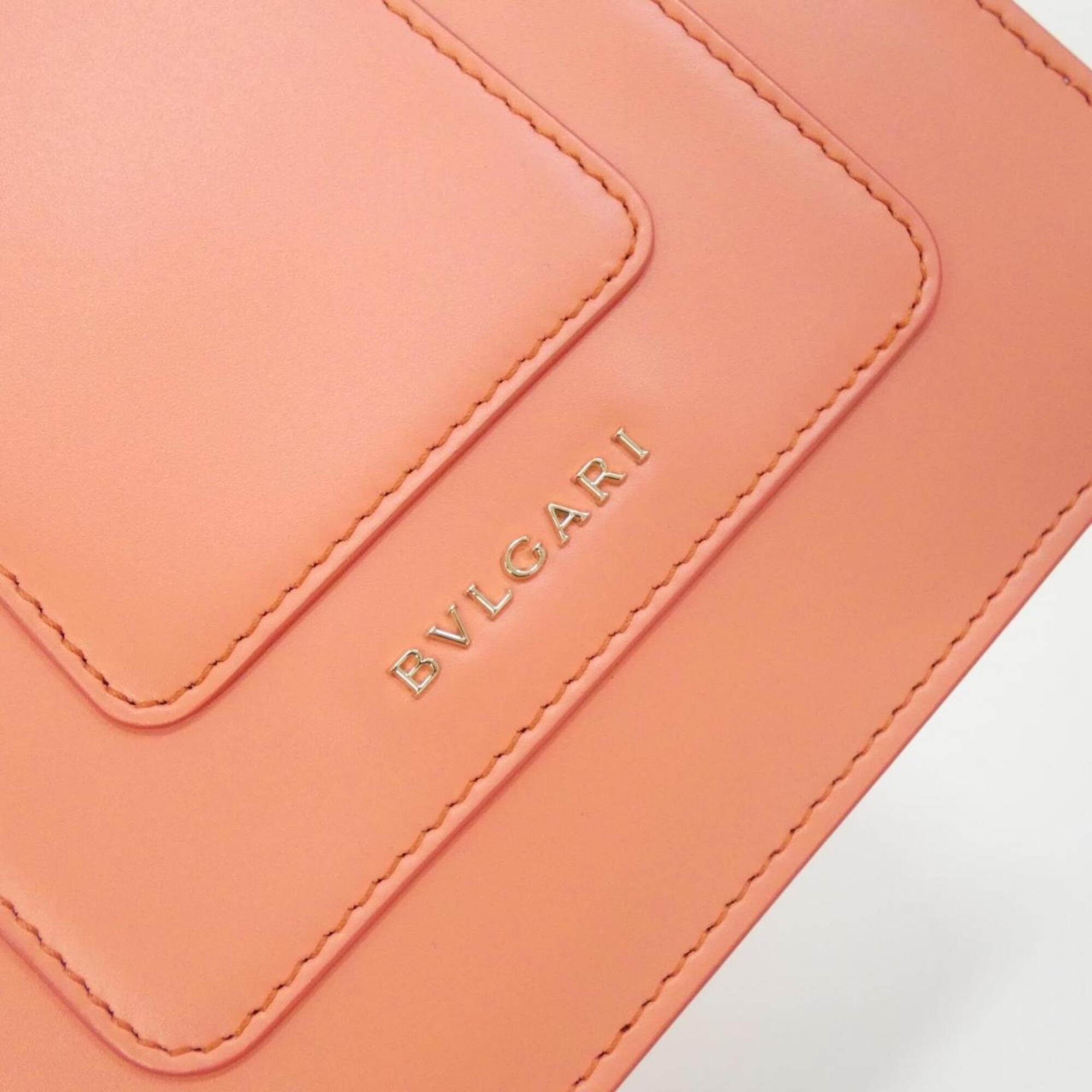 Bvlgari Pink Leather Handbag (Pre-Owned)