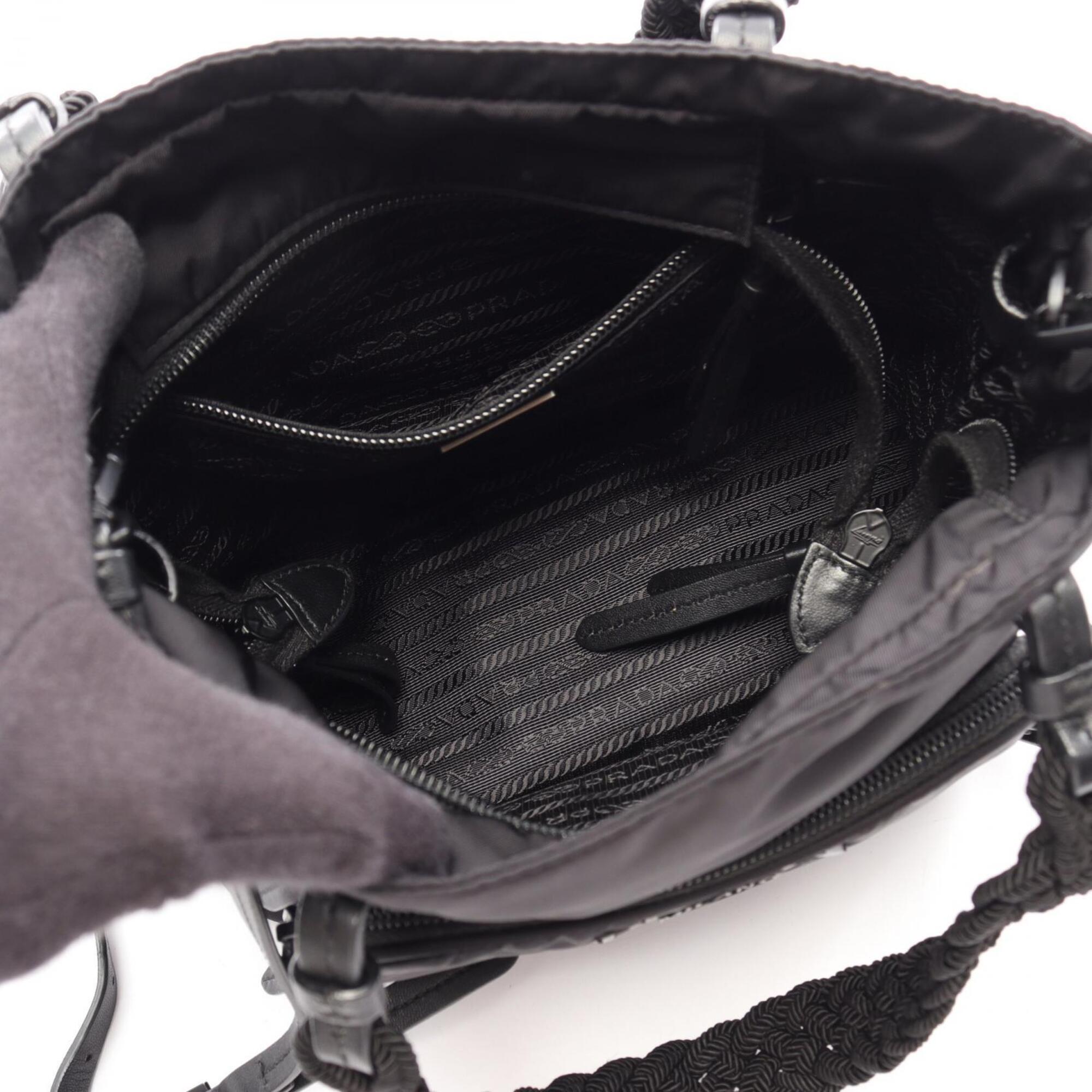 Prada Black Nylon Handbag (Pre-Owned)