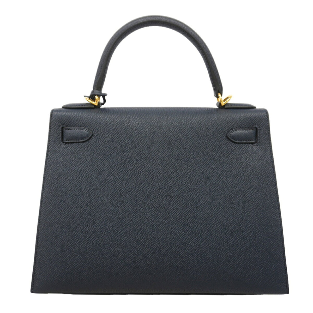 Hermes Blue Indigo Leather Handbag (Pre-Owned)