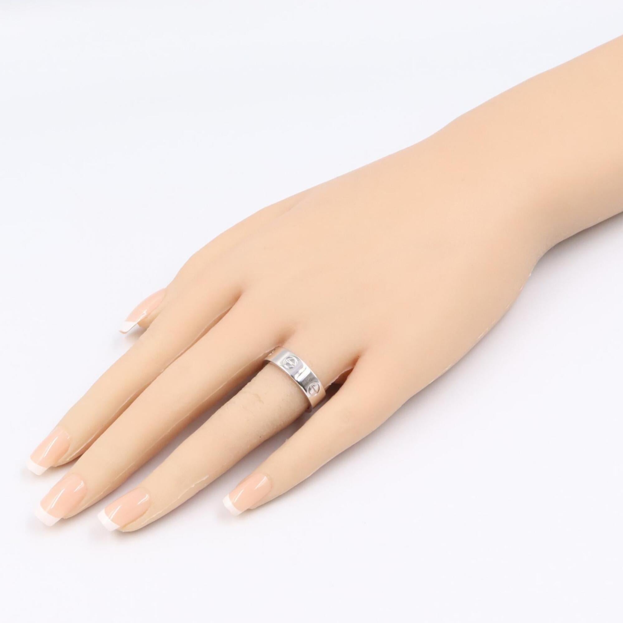 Cartier Silver White Gold (18K) Band Ring (Pre-Owned)