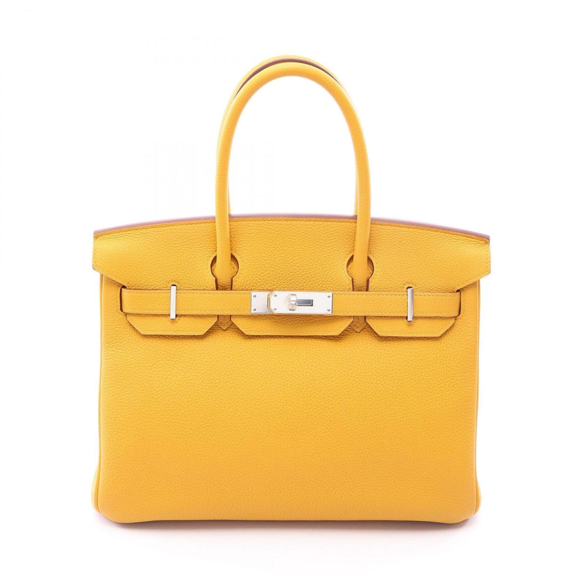 Hermes Yellow Togo Leather Handbag (Pre-Owned)