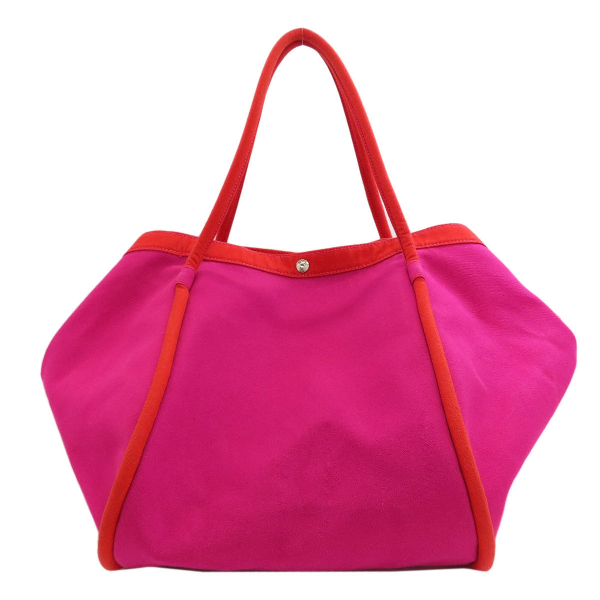 Hermes Pink Canvas Tote Bag (Pre-Owned)