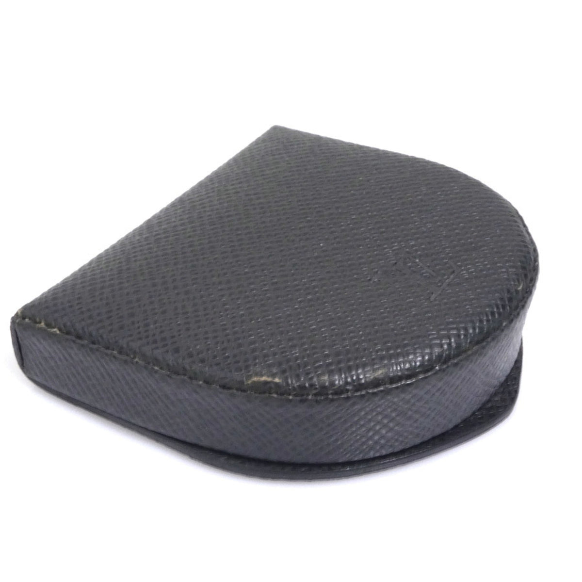 Louis Vuitton Black Taiga Leather Coin Purse/Coin Case (Pre-Owned)