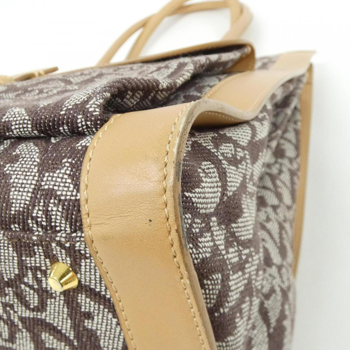 Christian Dior Brown Canvas Handbag (Pre-Owned)