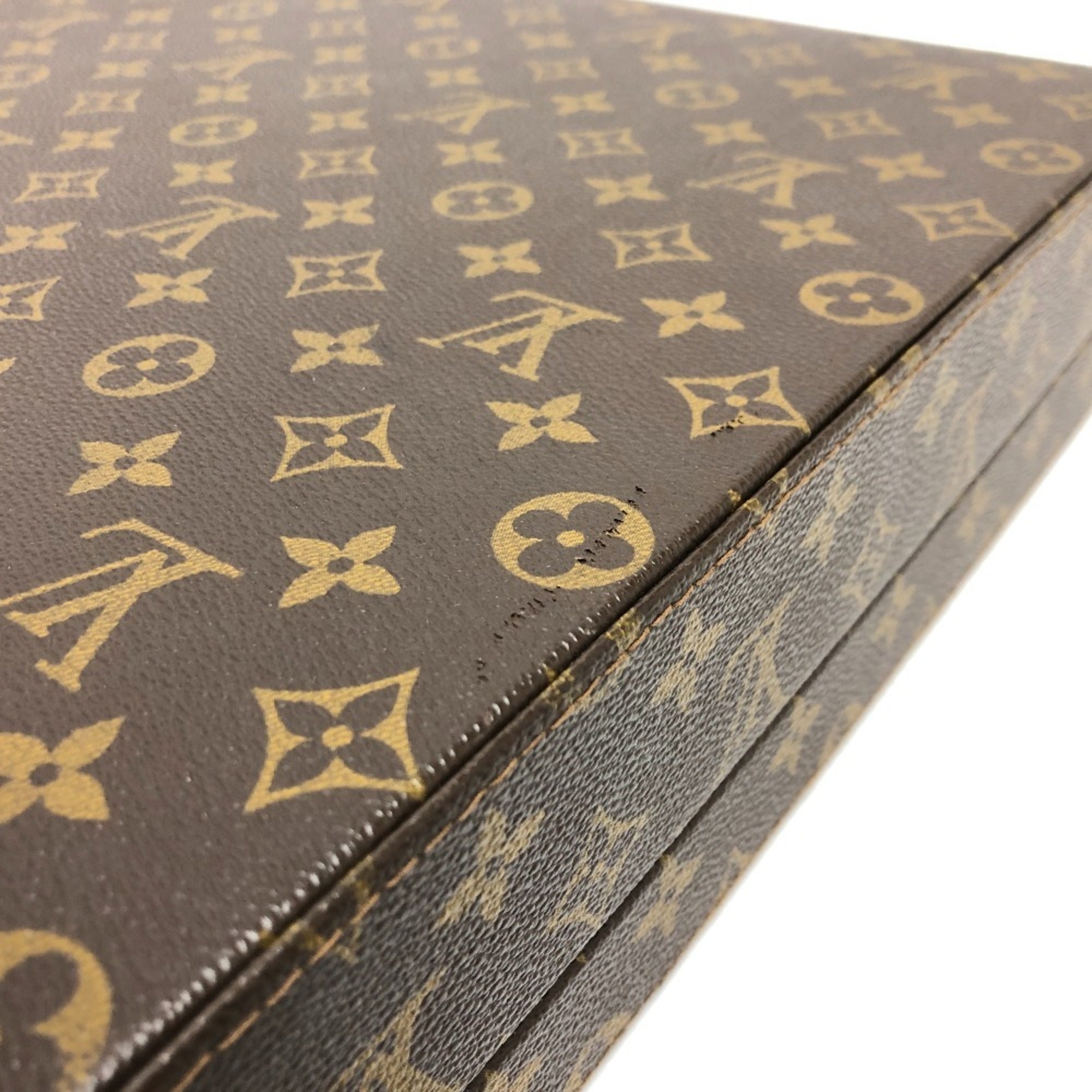 Louis Vuitton Monogram Brown Galle Monogram Monogram Attaché Case Briefcase (Pre-Owned)
