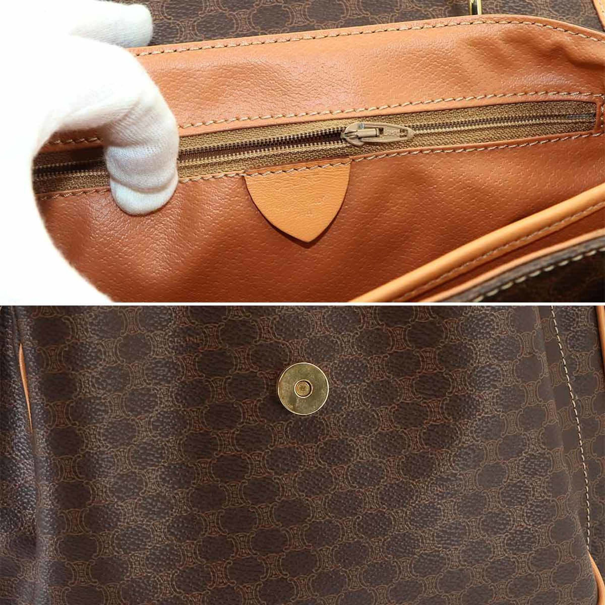 Celine Brown Pvc Leather Handbag (Pre-Owned)