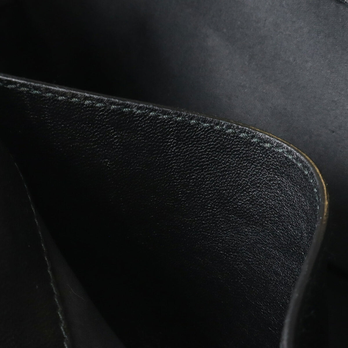 Miu Miu Black Leather Clutch Bag Shoulder Bag (Pre-Owned)