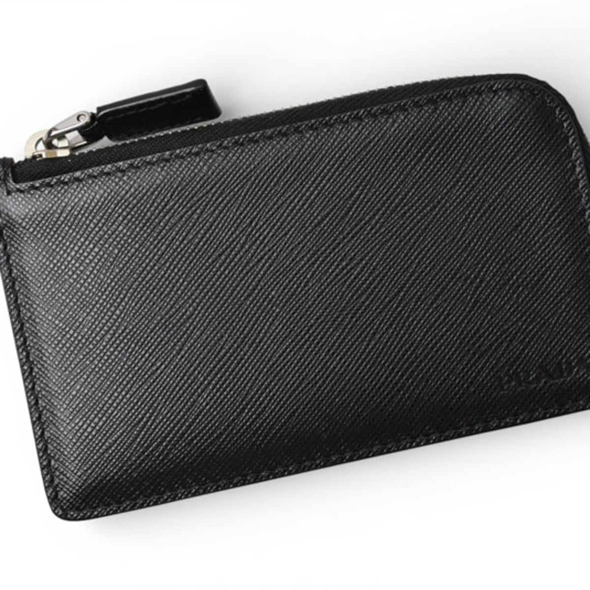 Prada Black Nero Leather Coin Purse/Coin Case (Pre-Owned)