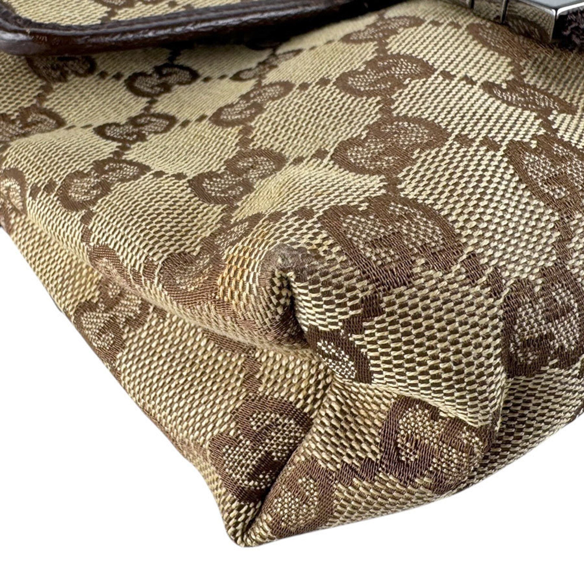 Gucci Brown Gg Canvas Fanny Pack Sling Bag (Pre-Owned)
