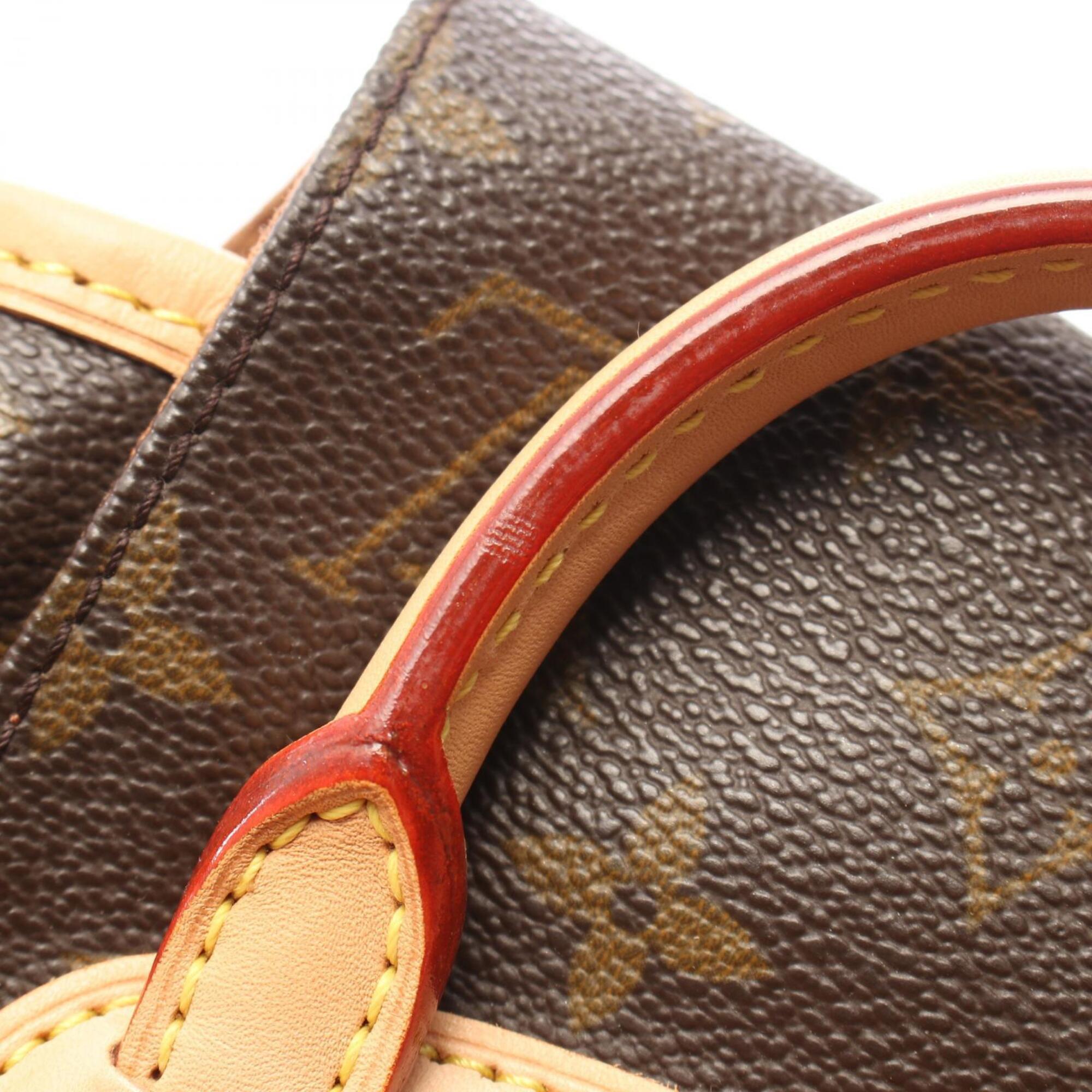 Louis Vuitton Brown Monogram Monogram Leather Backpack Handbag (Pre-Owned)