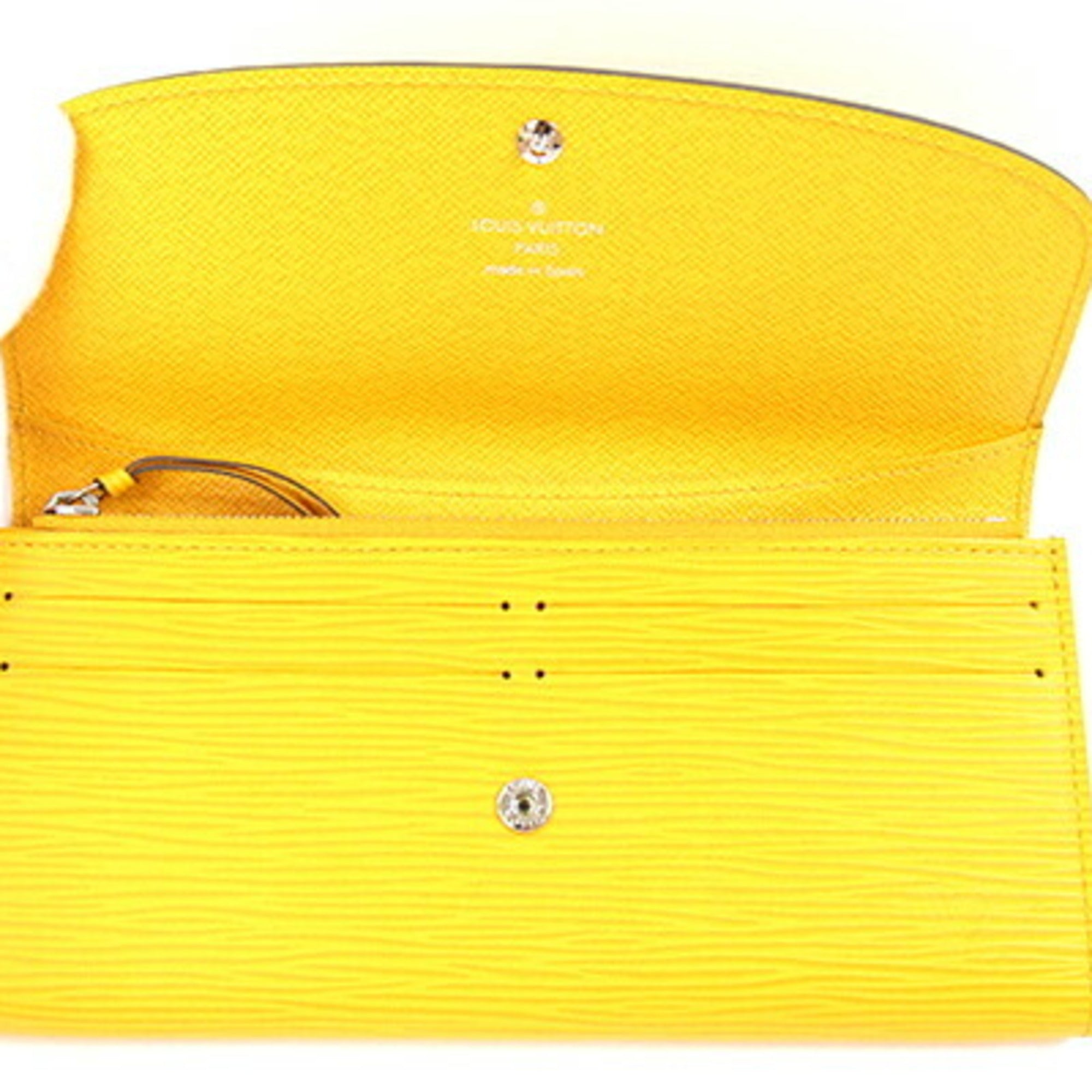 Louis Vuitton Epi Mimosa Yellow Epi Leather Long Wallet (Bi-Fold) (Pre-Owned)