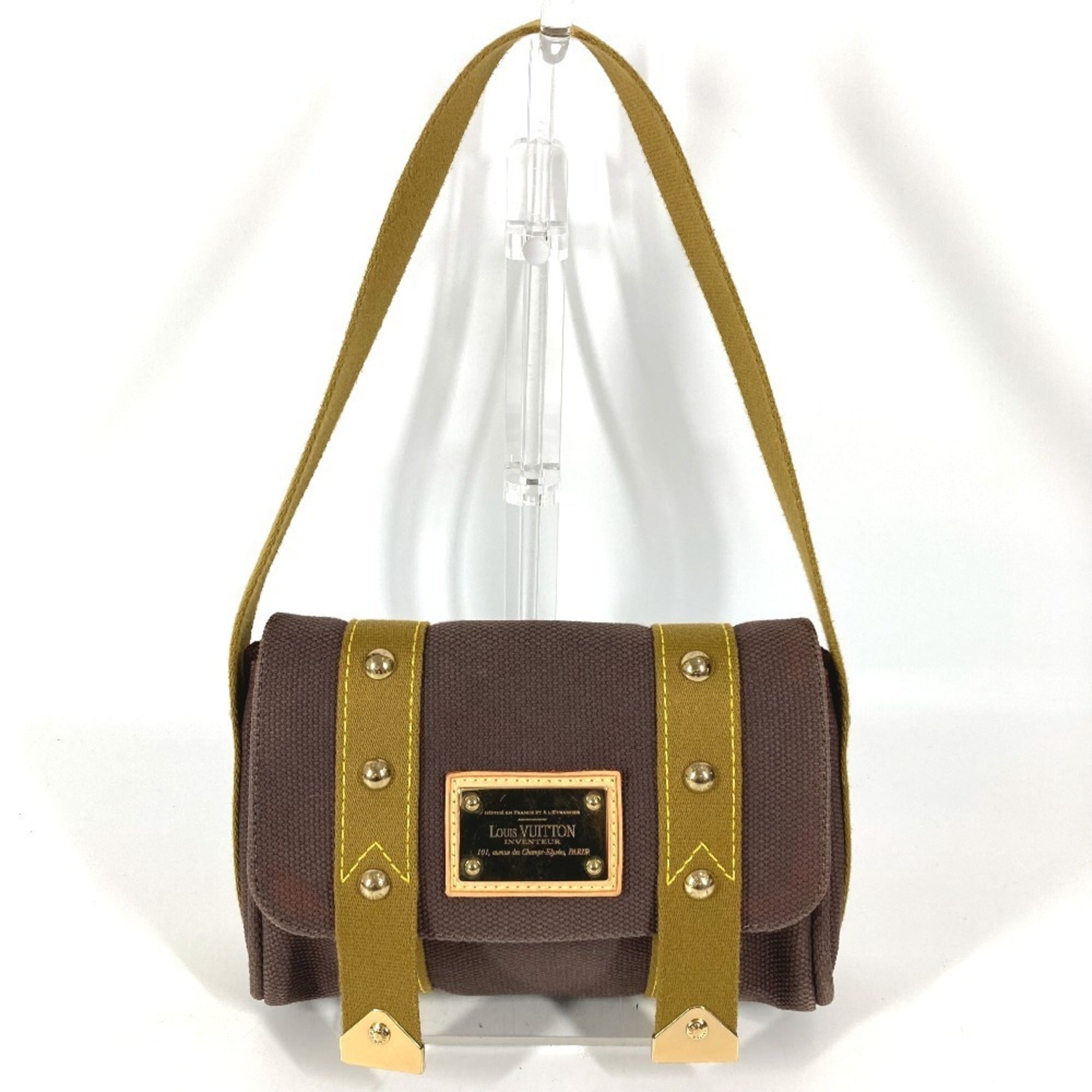 Louis Vuitton Brown Canvas Pochette Shoulder Bag (Pre-Owned)