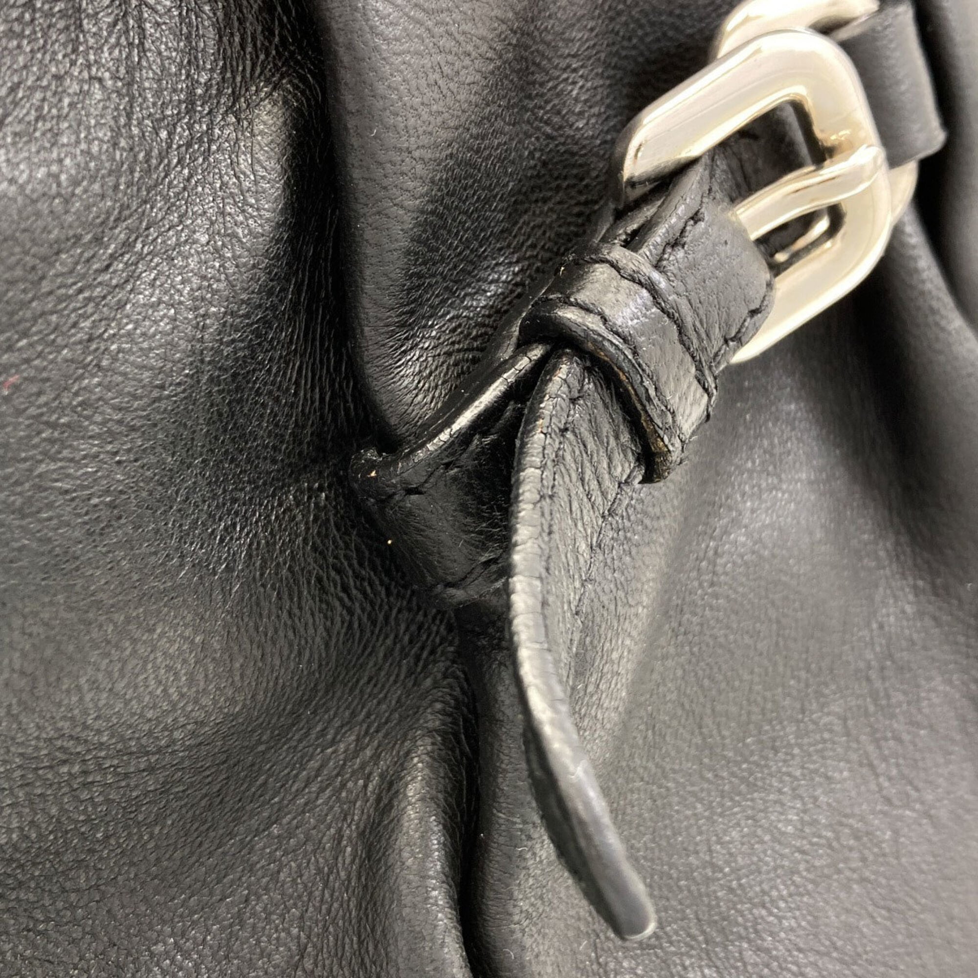 Prada Black Leather Handbag (Pre-Owned)
