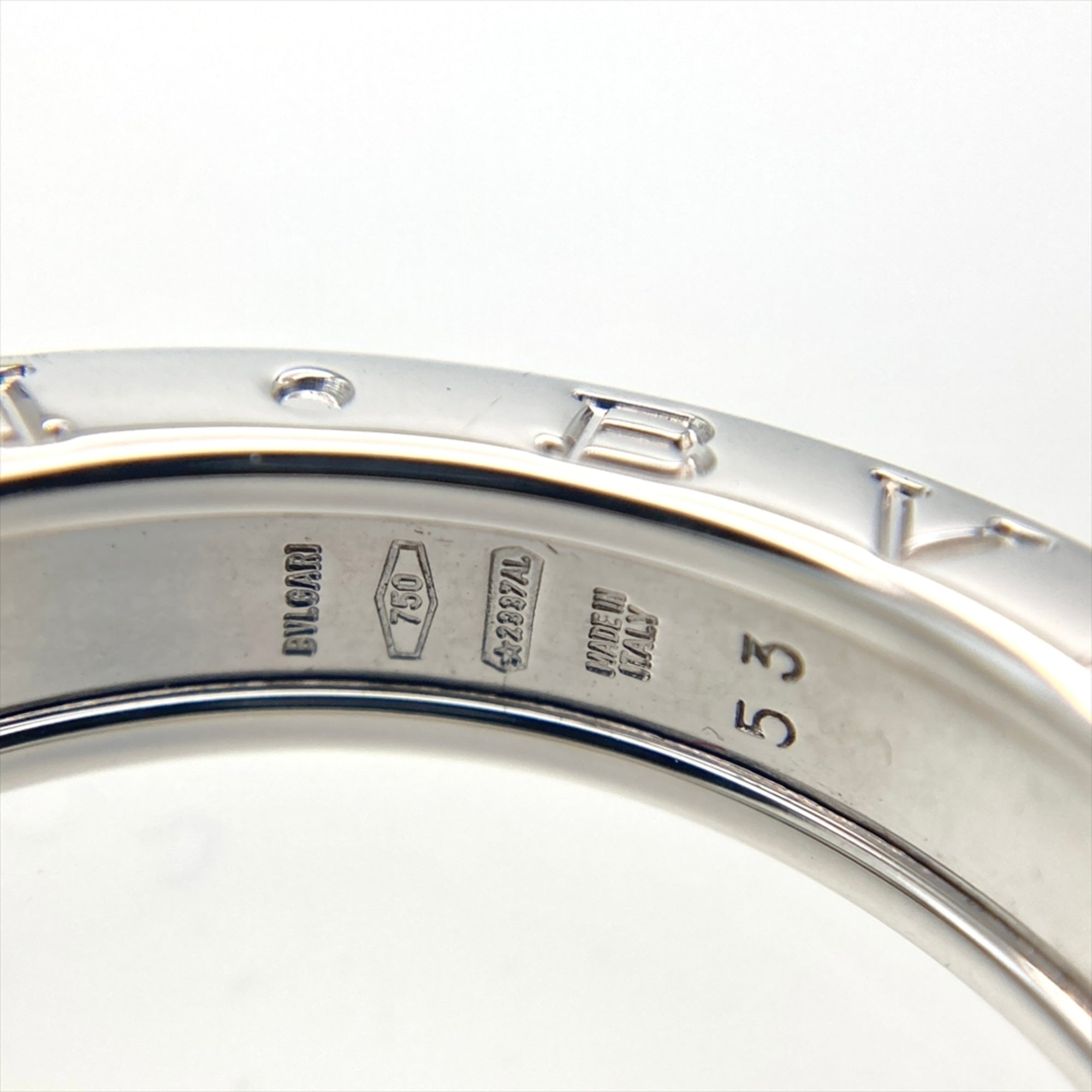 Bvlgari White Gold White Gold (18K) Band Ring (Pre-Owned)