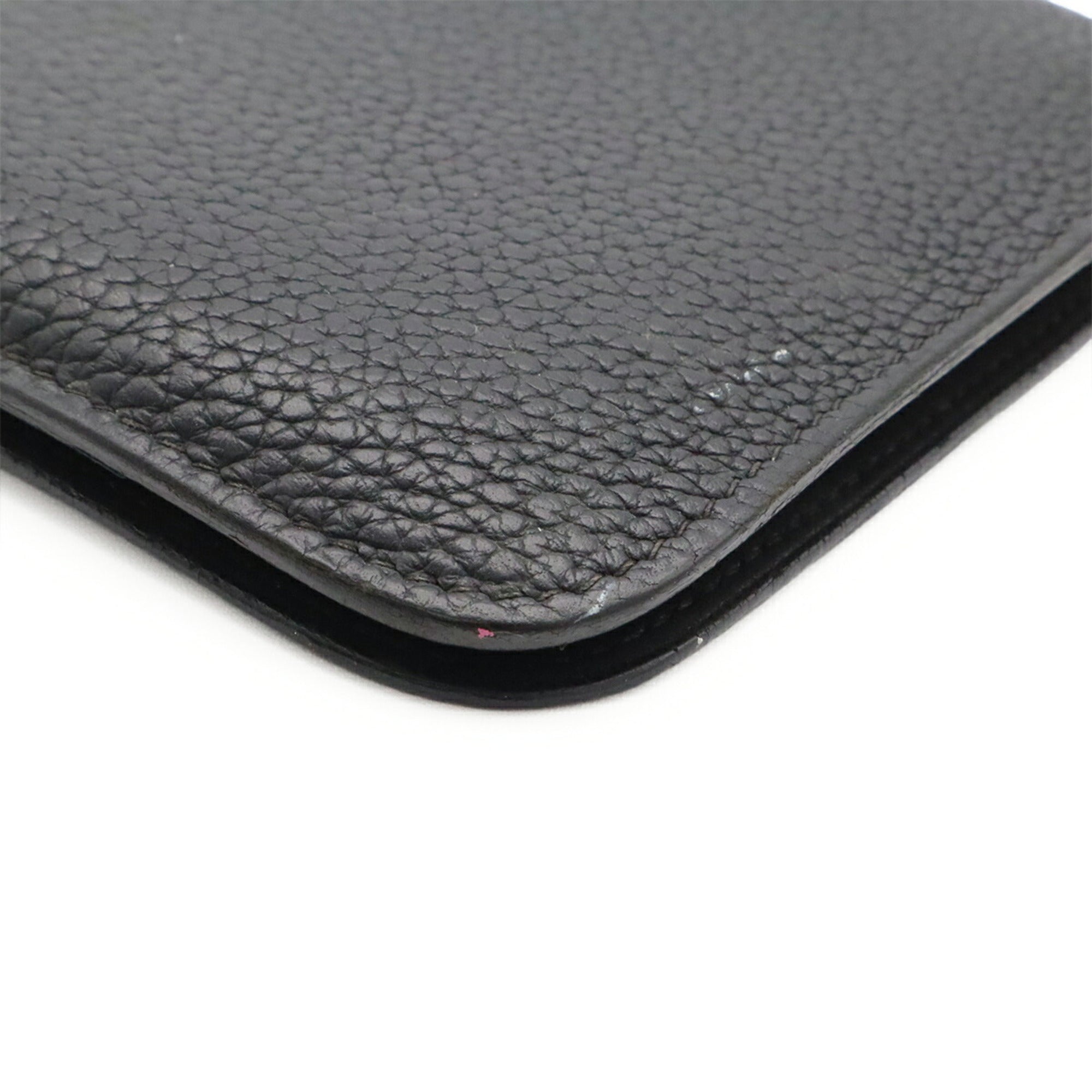 Hermes Black Togo Leather Long Wallet (Bi-Fold) (Pre-Owned)