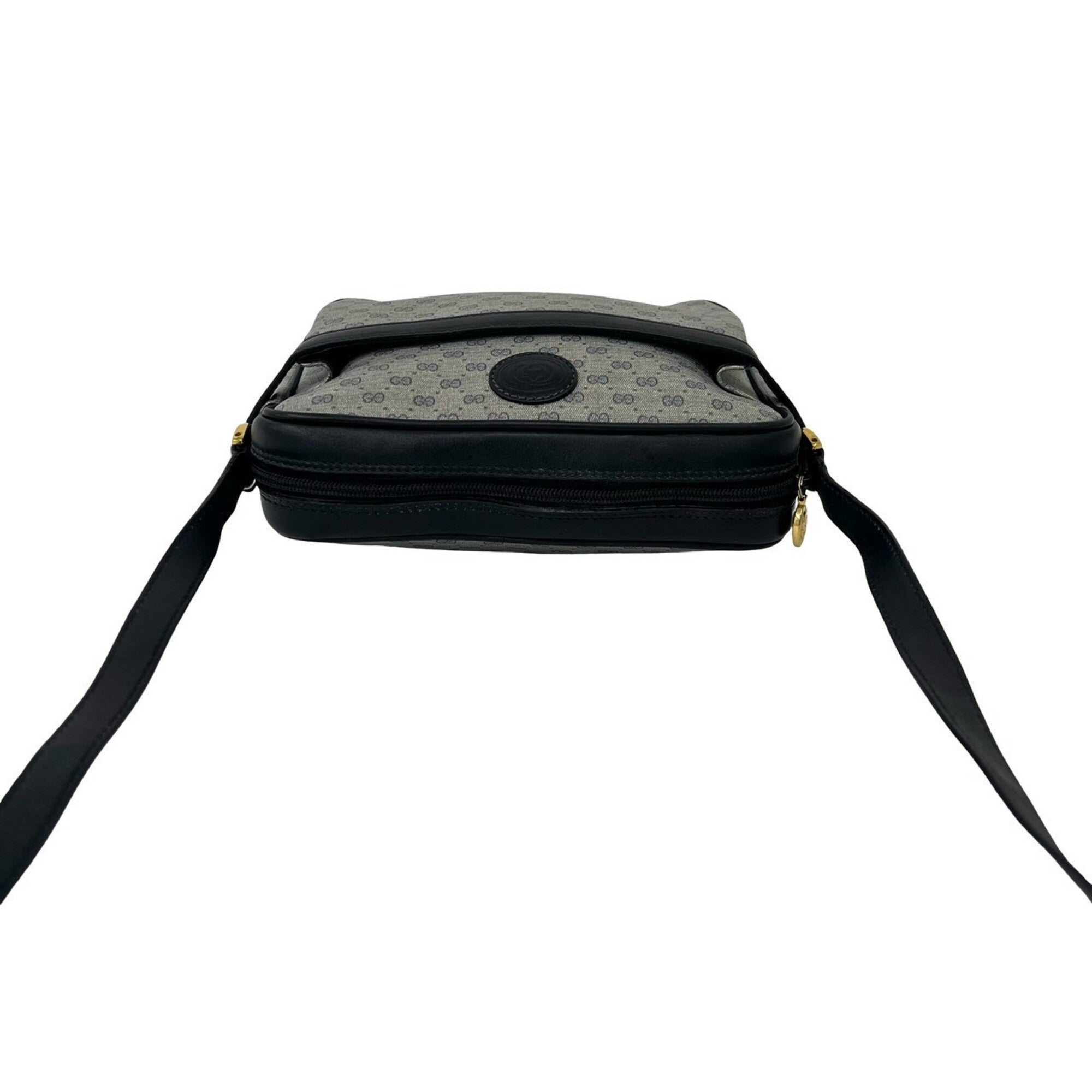 Gucci Navy Leather Pvc Pochette Shoulder Bag (Pre-Owned)