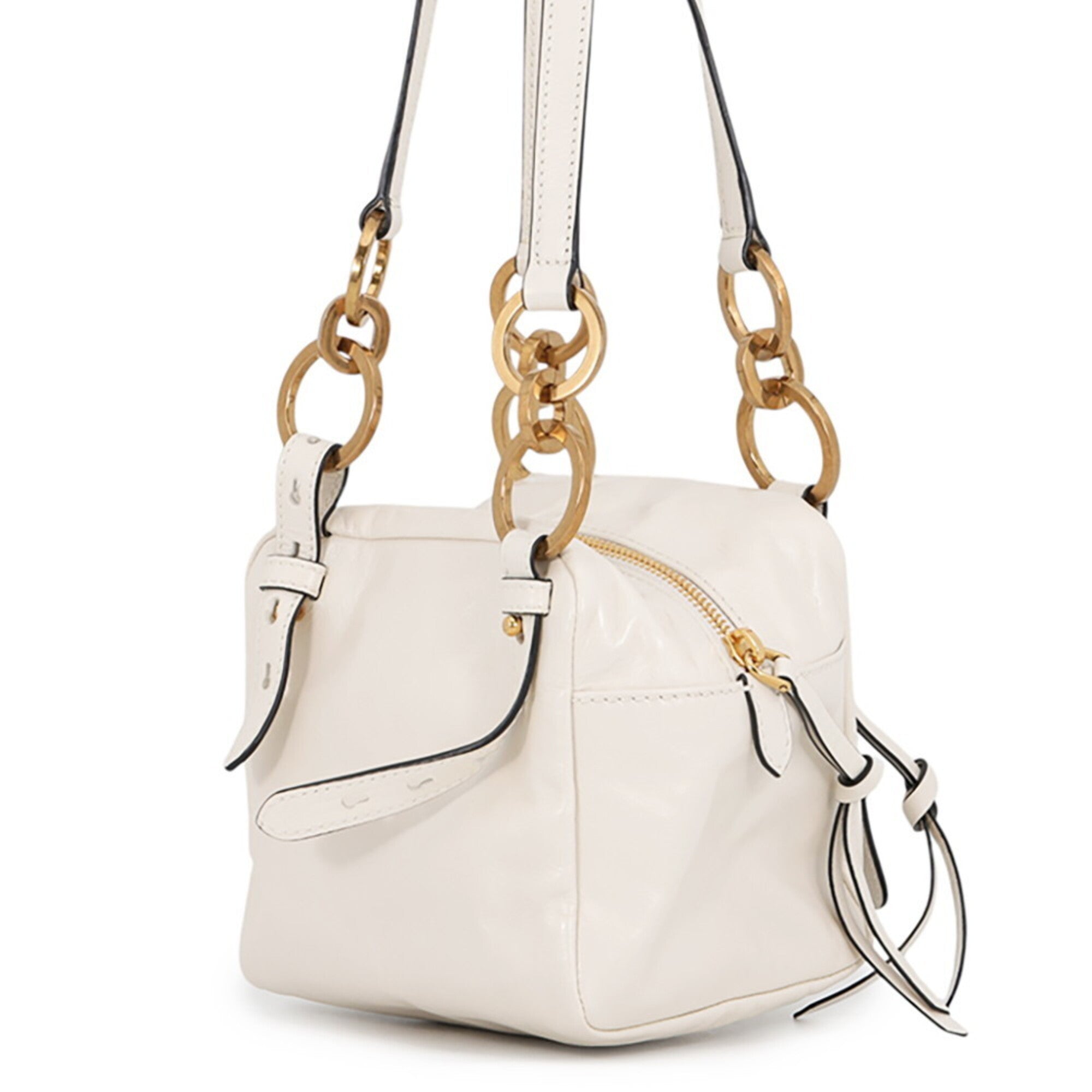 Prada White Leather Handbag (Pre-Owned)