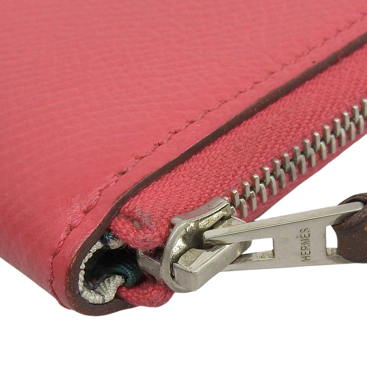 Hermes Pink Epsom Leather Coin Purse/Coin Case (Pre-Owned)