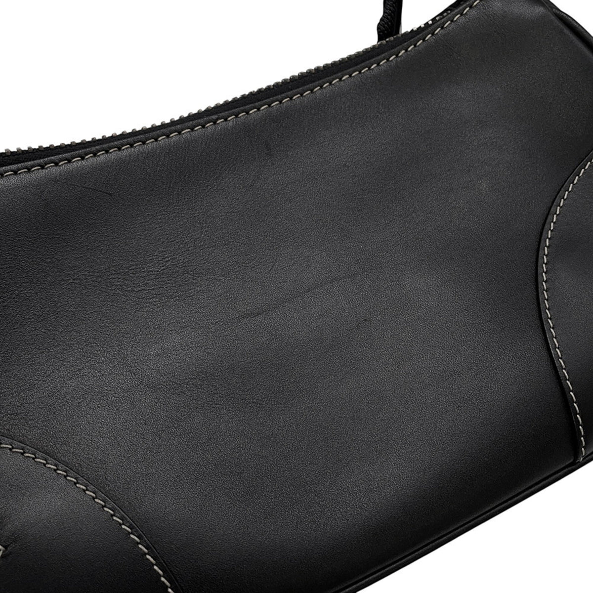Prada Black Leather Handbag Shoulder Bag (Pre-Owned)