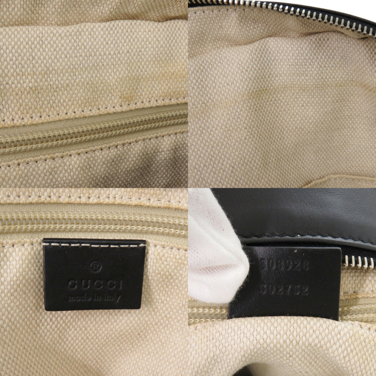 Gucci Black Gg Canvas Tote Bag (Pre-Owned)
