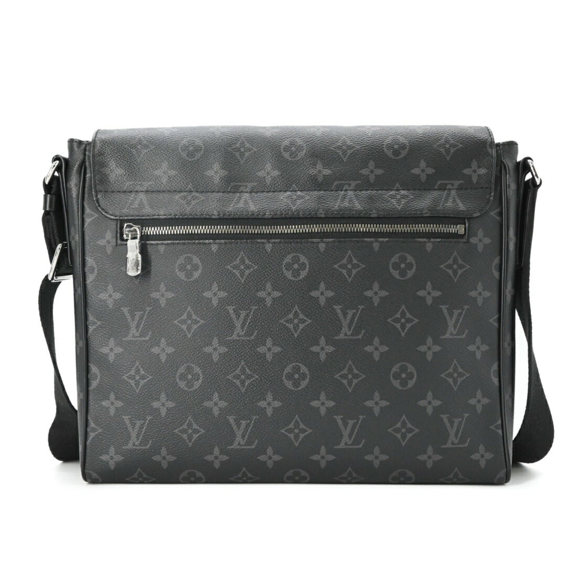 Louis Vuitton Black Monogram Eclipse Messenger Bag Shoulder Bag (Pre-Owned)