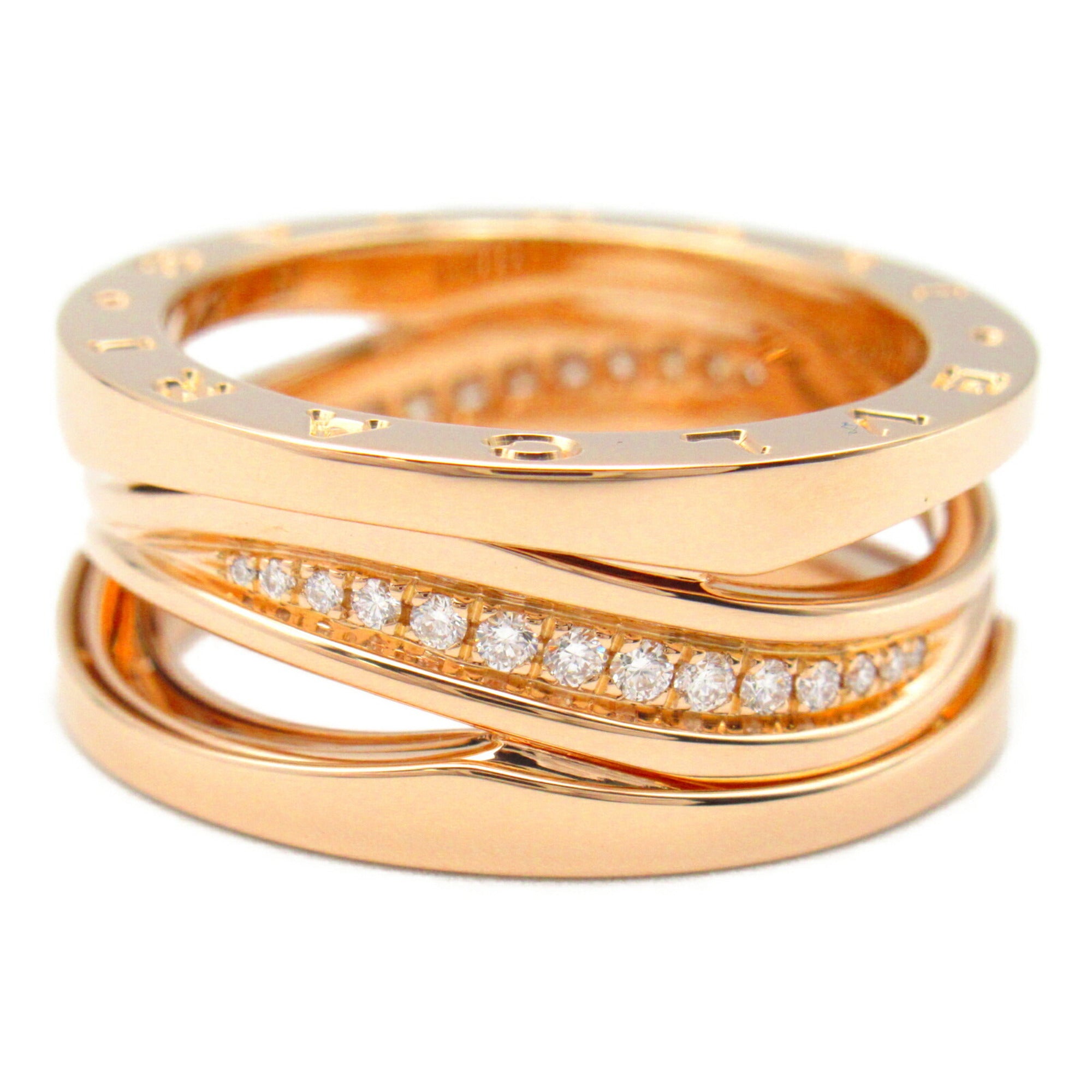 Bvlgari B.Zero1 Pink Gold Pink Gold (18K) Band Ring (Pre-Owned)
