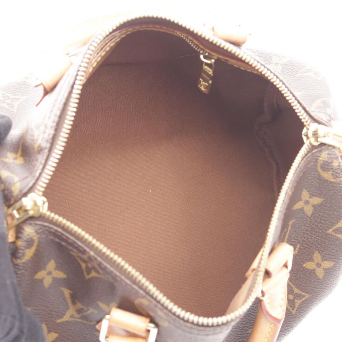 Louis Vuitton Brown Coated Canvas Monogram Leather Handbag (Pre-Owned)