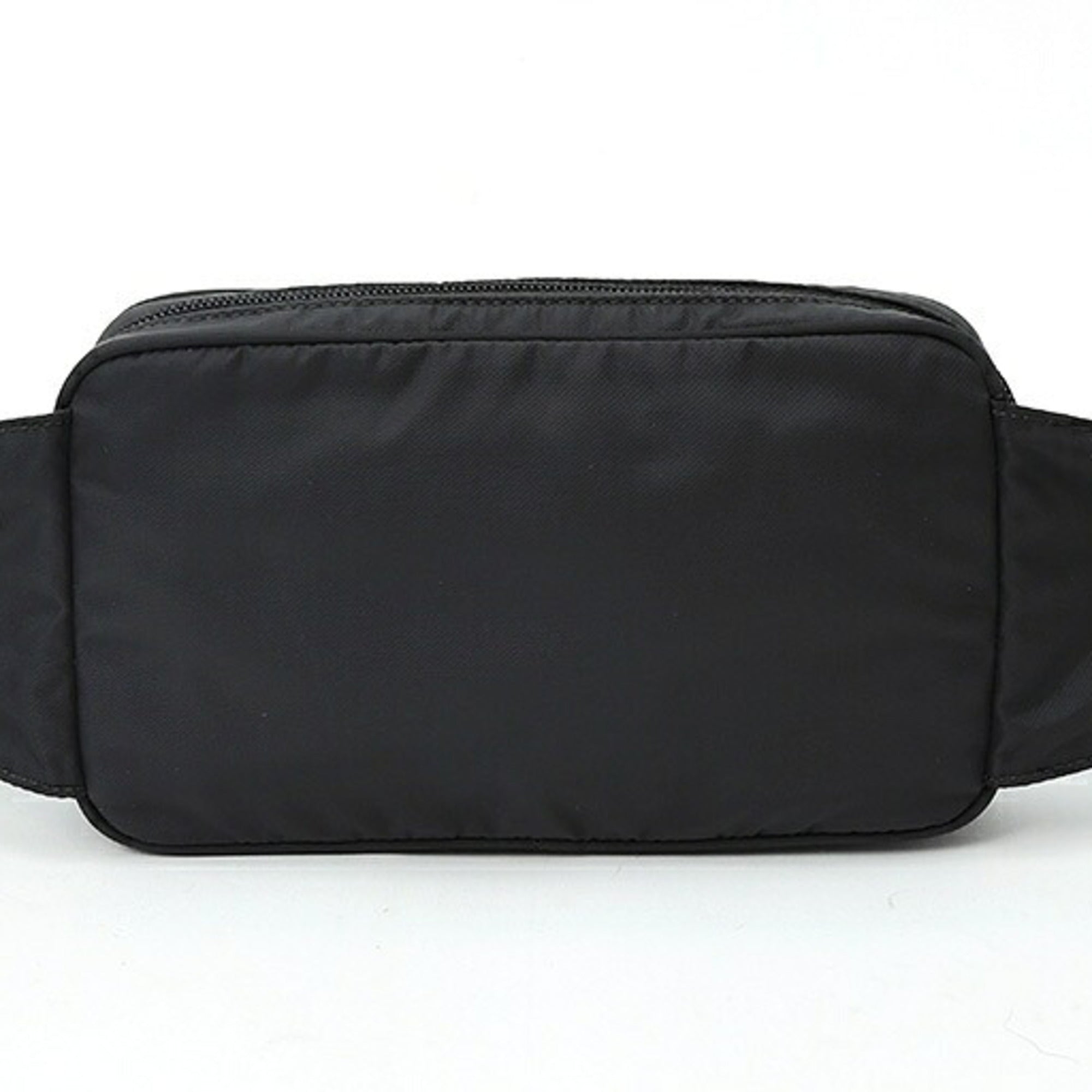 Prada Black Nero Fabric Saffiano Triangle Fanny Pack (Pre-Owned)