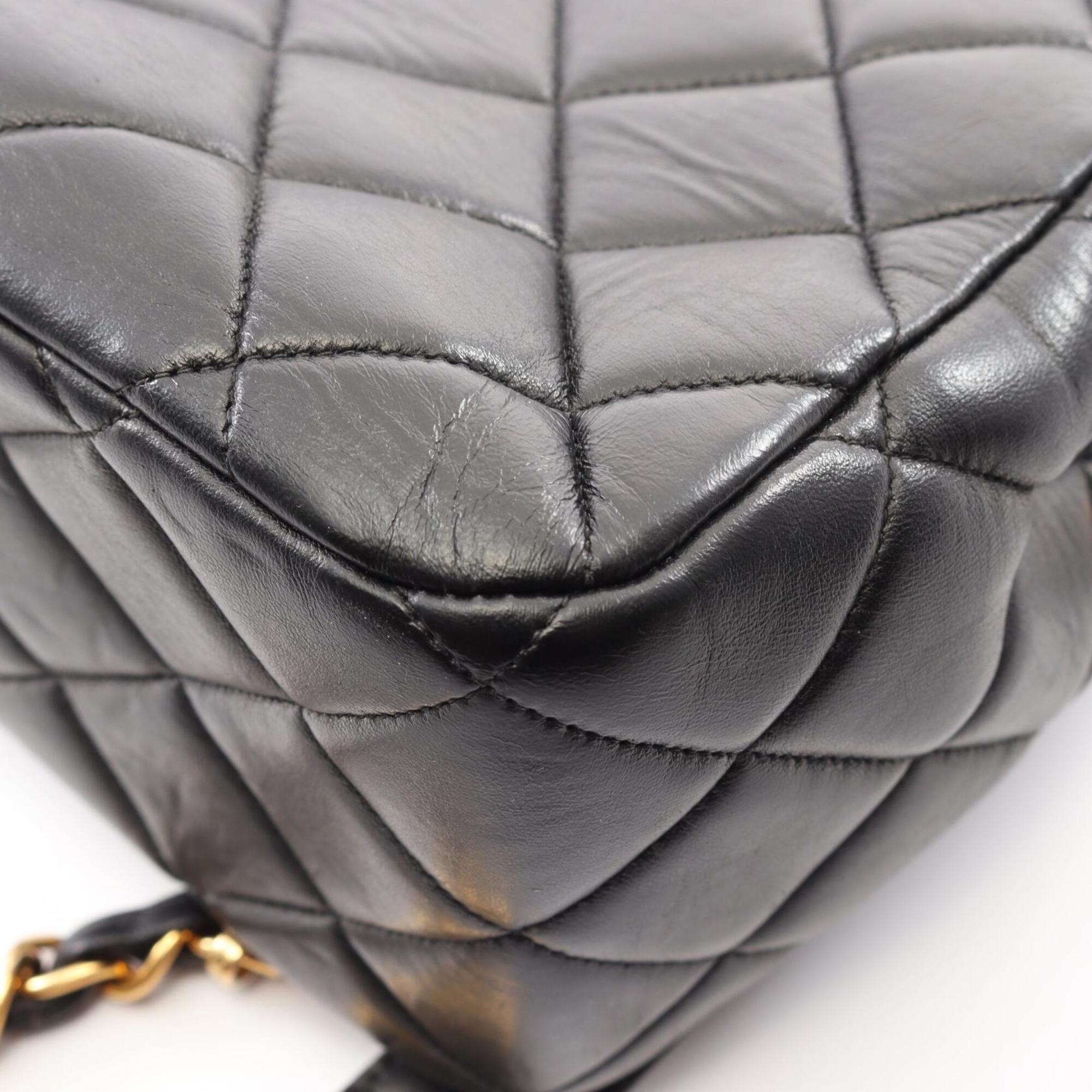 Chanel Black Leather Backpack (Pre-Owned)