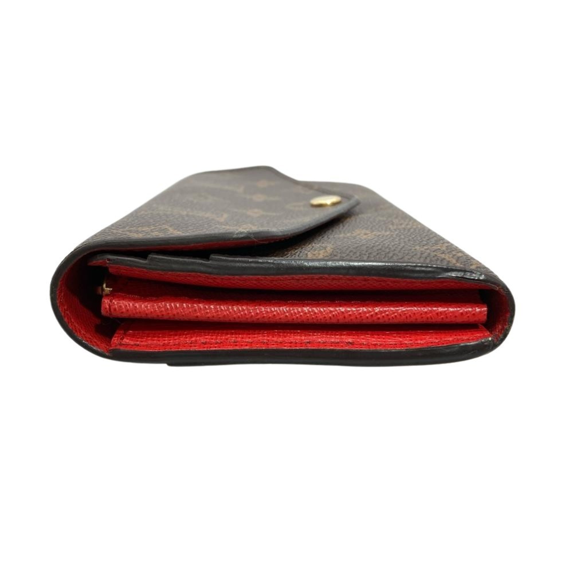 Louis Vuitton Brown Monogram Canvas Long Wallet (Tri-Fold) (Pre-Owned)