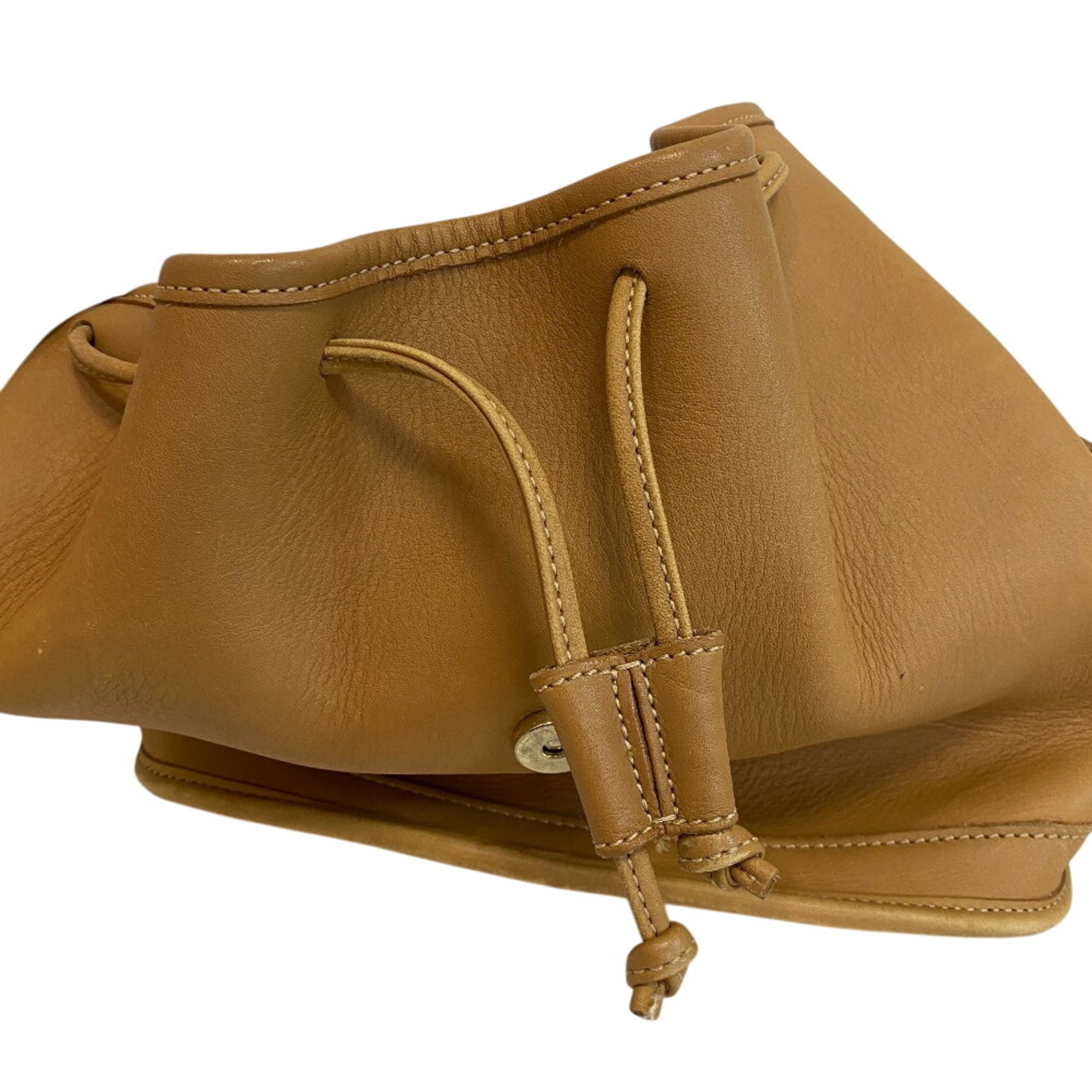 Coach Beige Leather Backpack (Pre-Owned)