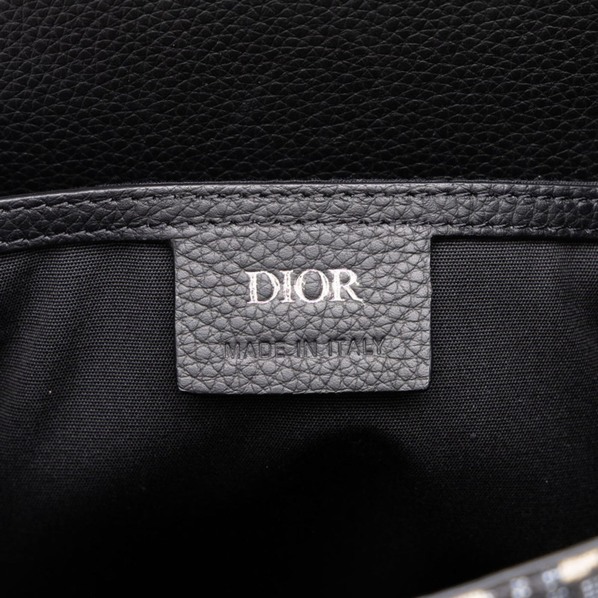 Christian Dior Beige Black Canvas Leather Backpack (Pre-Owned)