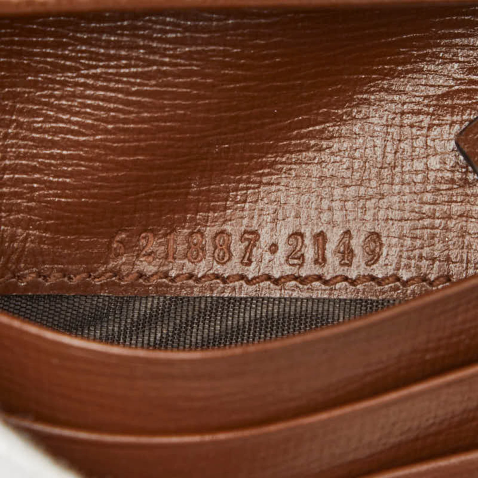 Gucci Beige Brown Pvc Leather Wallet (Bi-Fold) (Pre-Owned)