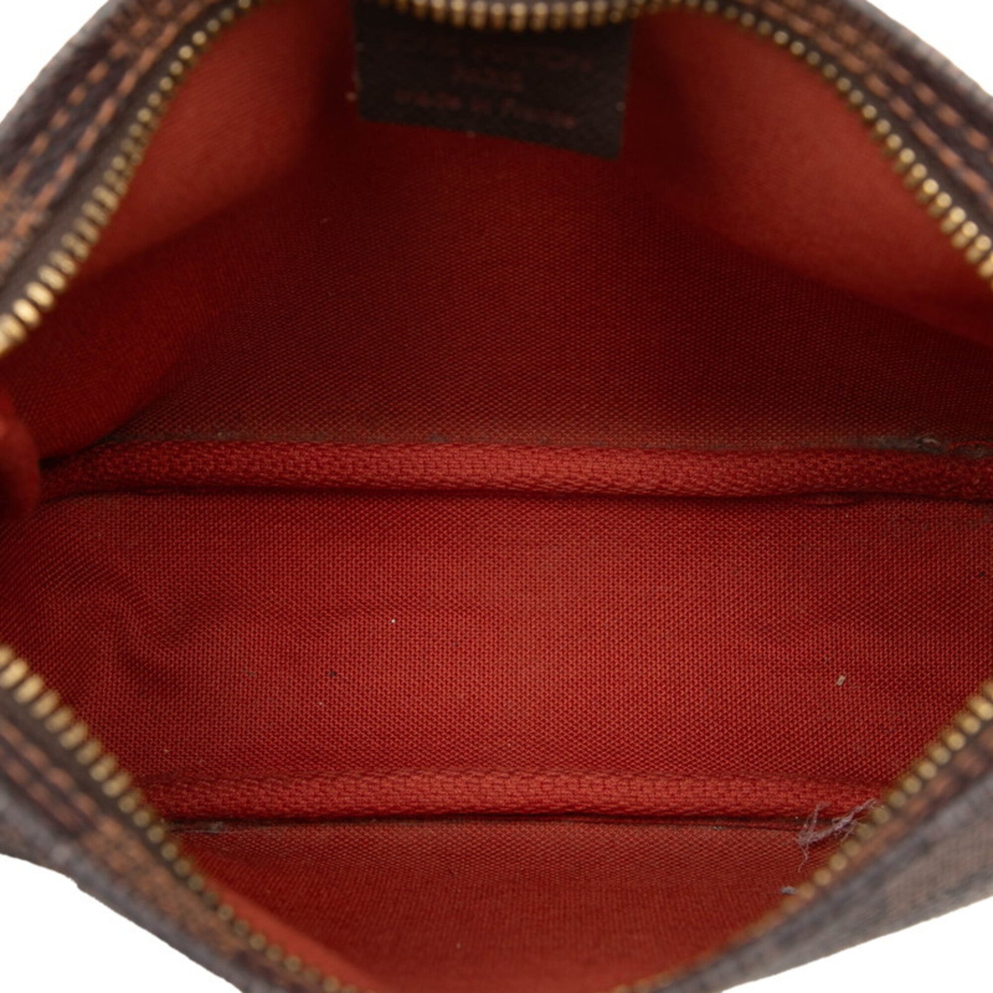 Louis Vuitton Brown Pvc Leather Handbag Pouch (Pre-Owned)