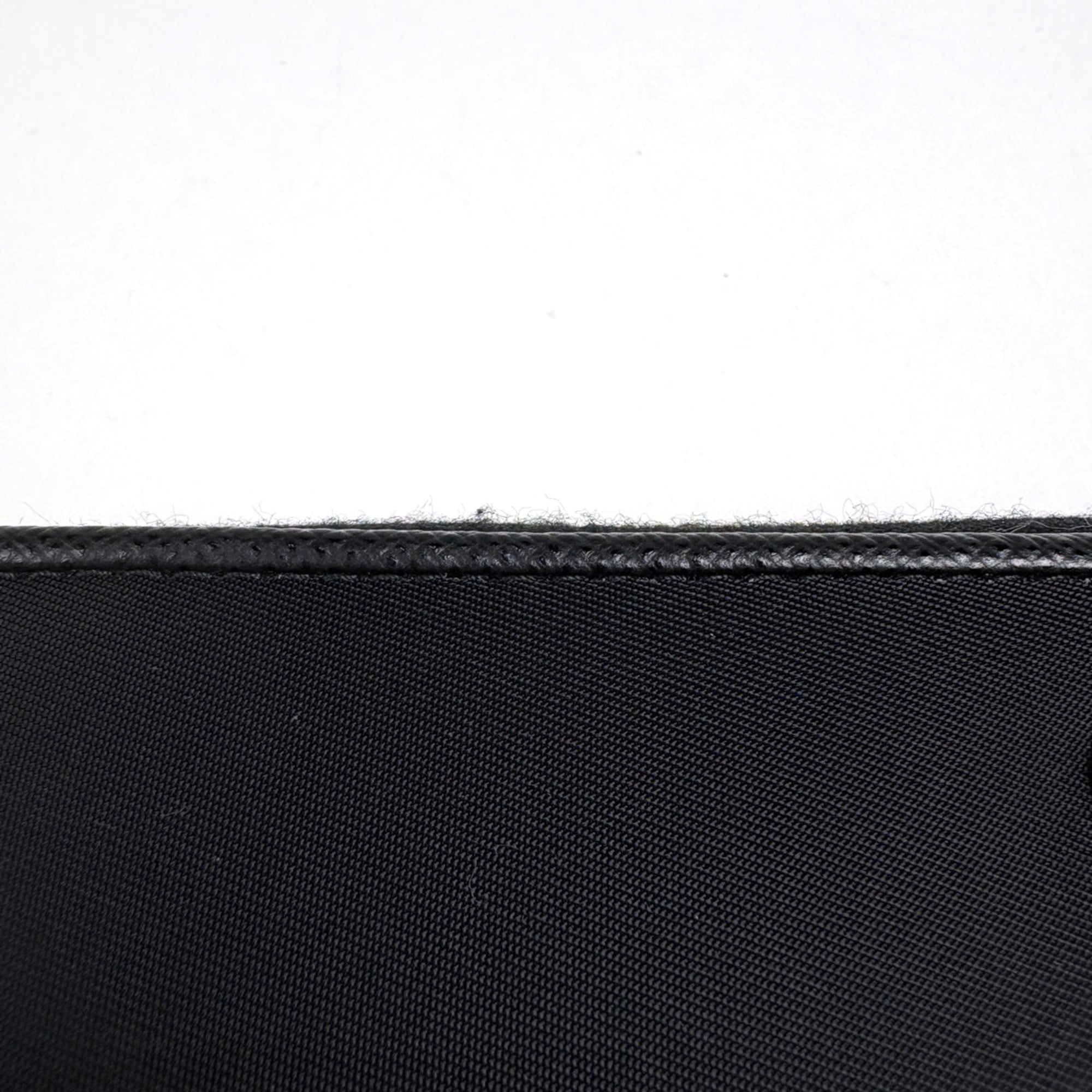 Prada Black Nylon Leather Long Wallet (Bi-Fold) (Pre-Owned)