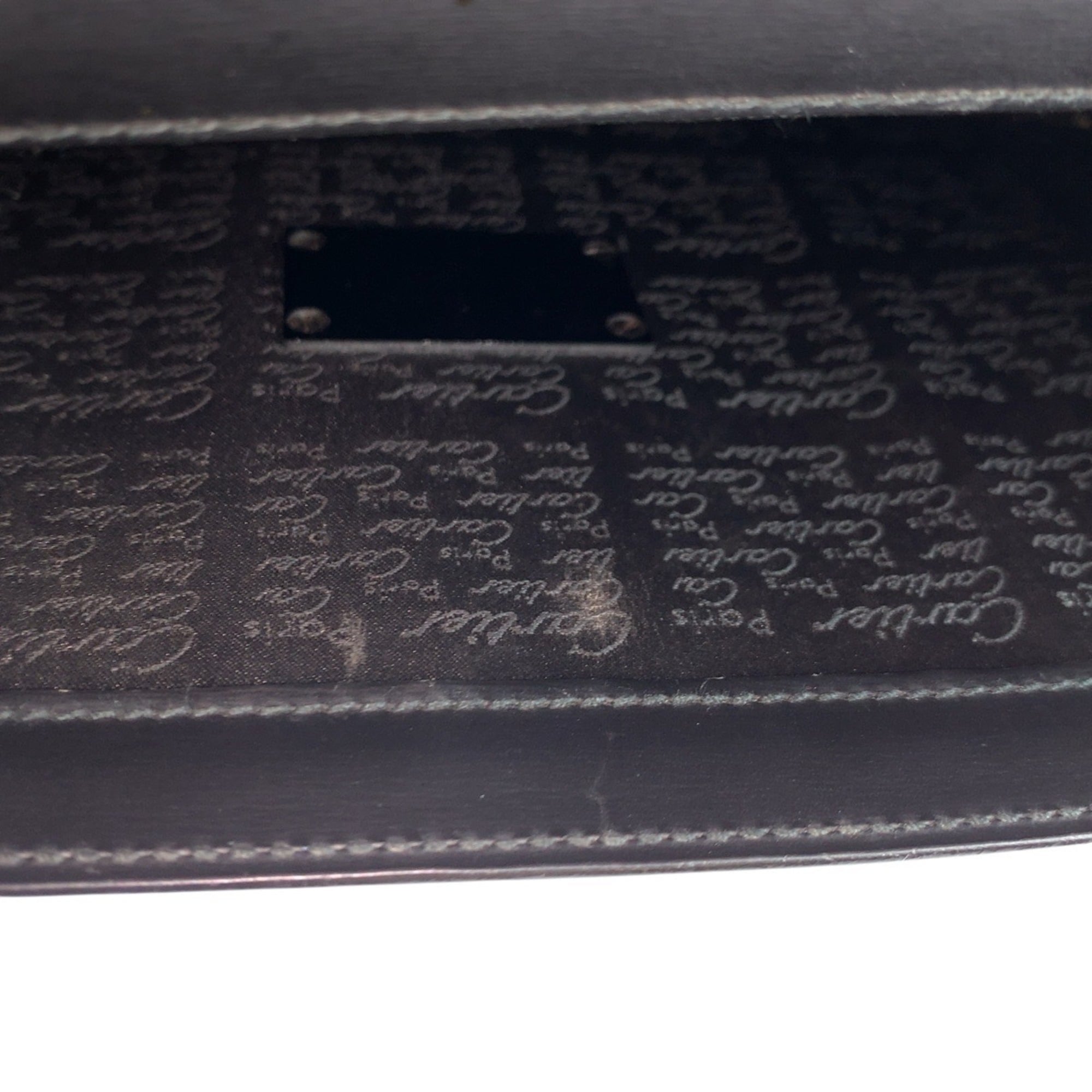 Cartier Black Leather Clutch Bag (Pre-Owned)