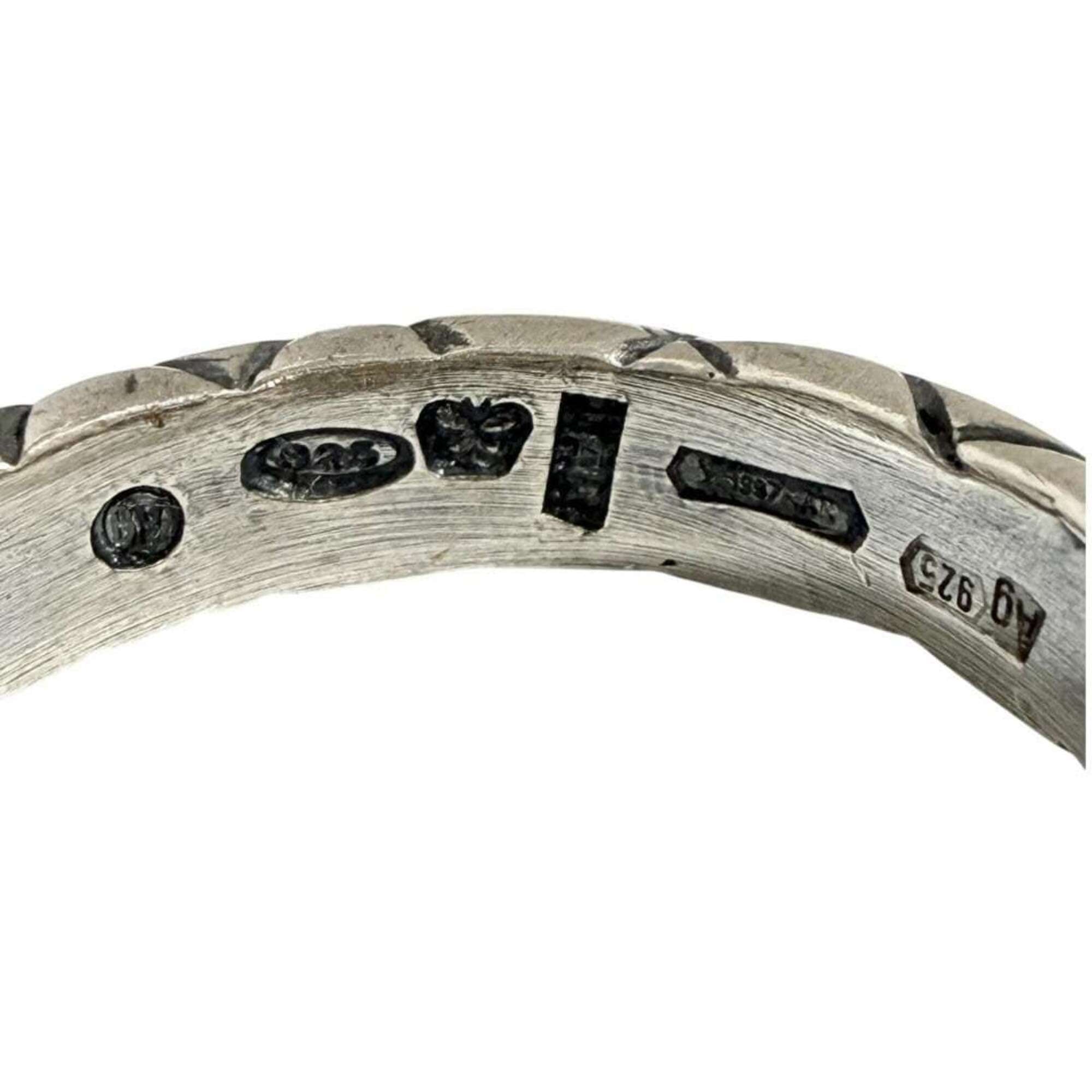 Bottega Veneta Silver 925 Band Ring (Pre-Owned)
