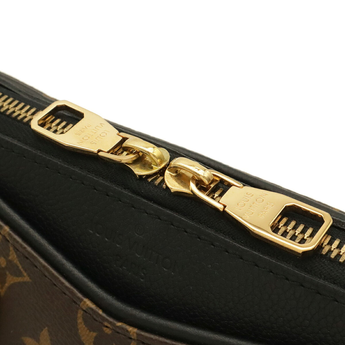 Louis Vuitton Noir Monogram Canvas Pvc Coated Canvas Leather Handbag Shoulder Bag (Pre-Owned)
