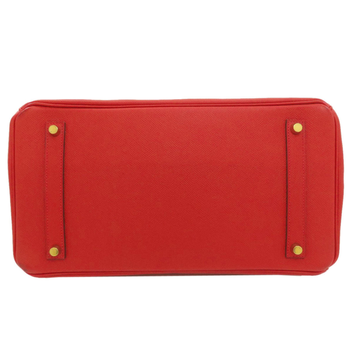 Hermes Red Color Rouge Casaque Epsom Leather Handbag (Pre-Owned)