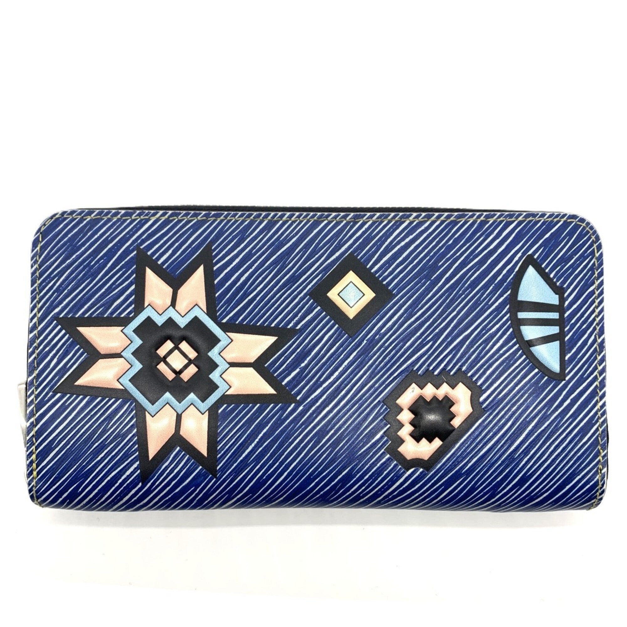 Louis Vuitton Blue Epi Leather Long Wallet (Bi-Fold) (Pre-Owned)